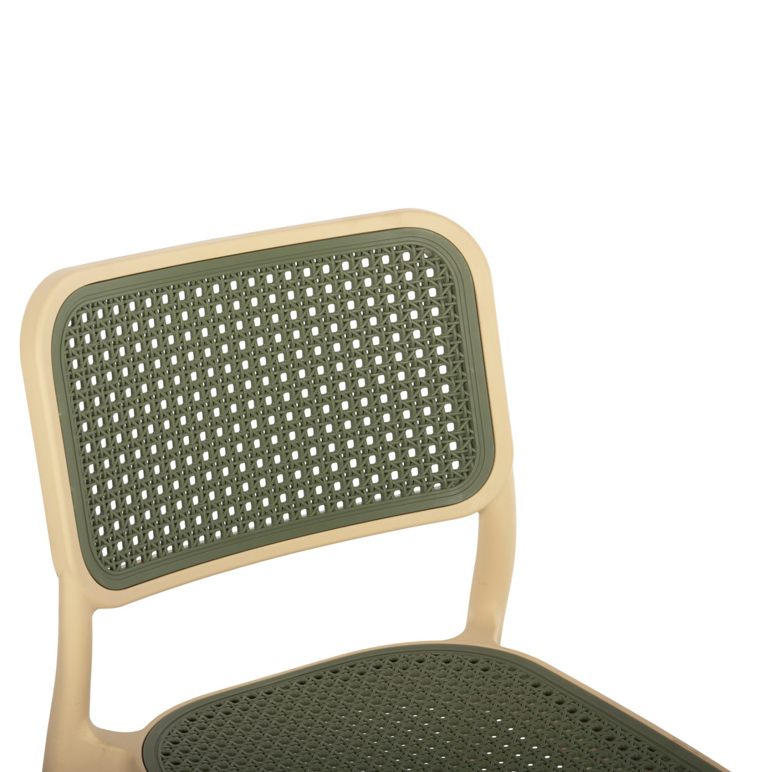 ΚΑΡΕΚΛΑ ΠΟΛΥΠΡΟΠΥΛΕΝΙΟΥ MEKO HM5934.04 ΜΠΕΖ ΜΕ OLIVE GREEN ΨΑΘΑ 41x49x102Υ εκ. - Image 7