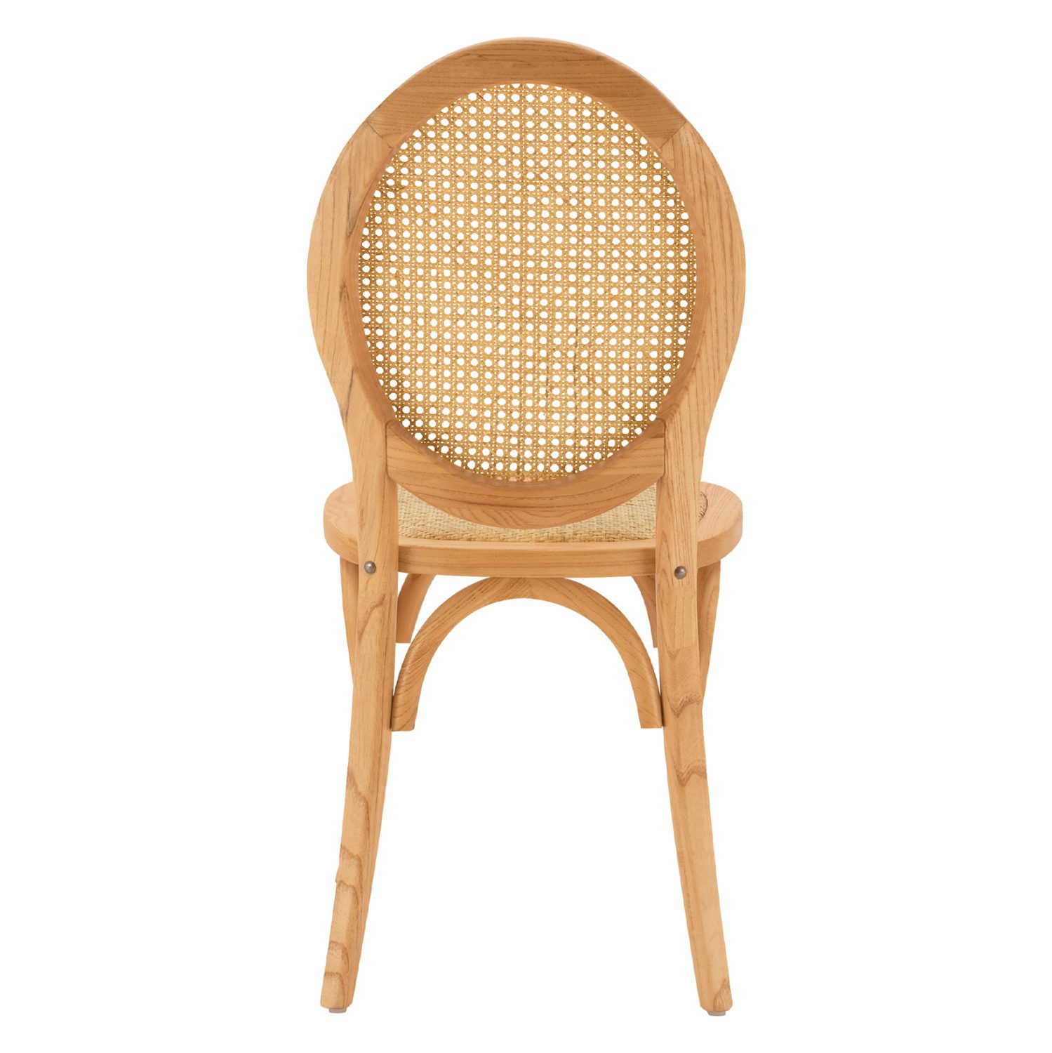 ΚΑΡΕΚΛΑ ΞΥΛΙΝΗ TINSLEY ΜΕ ΟΒΑΛ ΠΛΑΤΗ ΚΑΙ ΠΛΕΞΗ RATTAN ΣΕ ΦΥΣΙΚΗ ΑΠΟΧΡΩΣΗ HM8745.01 45x50x97 εκ. - Image 6