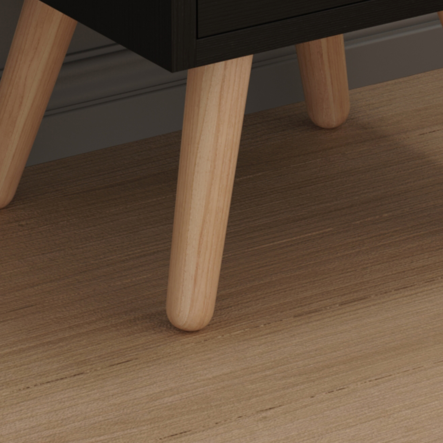 ΚΟΜΟΔΙΝΟ DINKL HM2472.02 ΜΕΛΑΜΙΝΗ-2 ΣΥΡΤΑΡΙΑ-WENGE 29,5x29,5x45Υεκ - Image 9