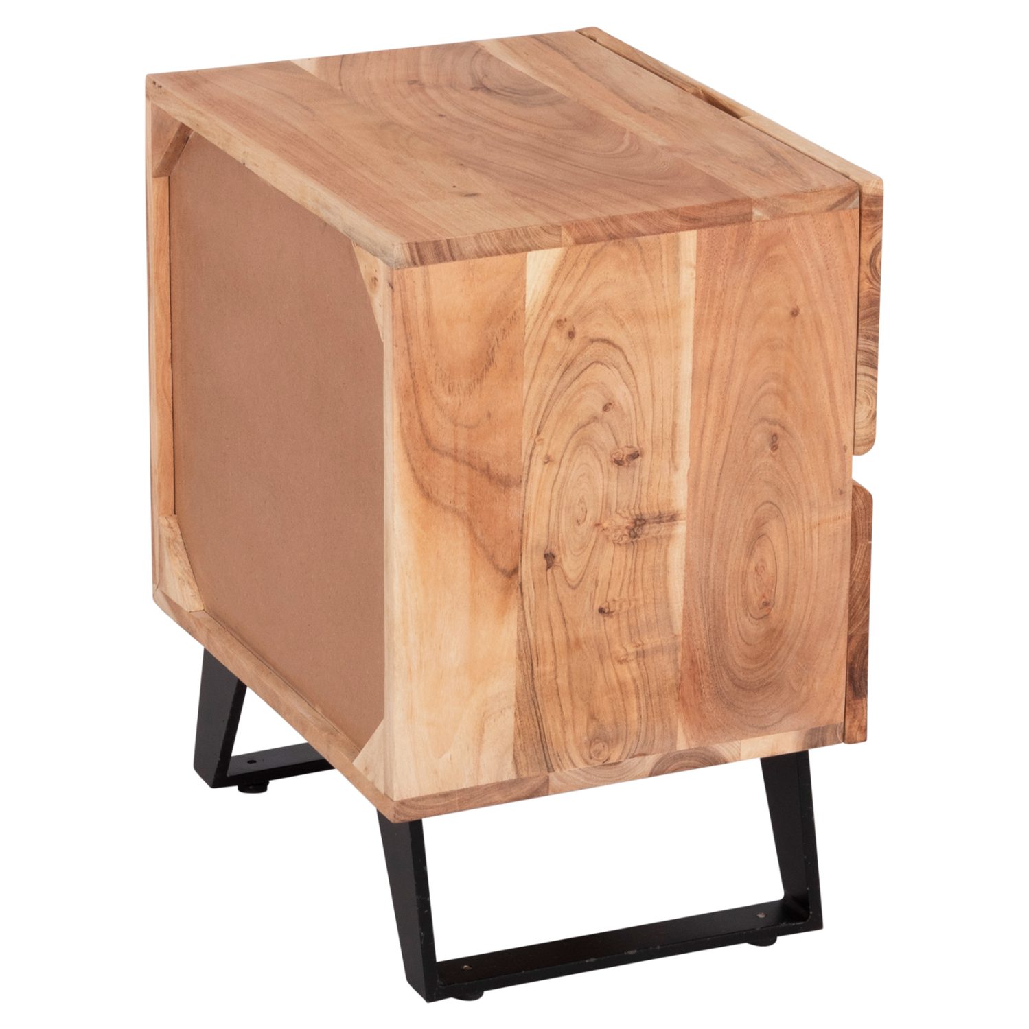 ΚΟΜΟΔΙΝΟ ALICIA ΜΕ 2 ΣΥΡΤΑΡΙΑ HM8360.11 ΑΠΟ ΜΑΣΙΦ ΞΥΛΟ ΑΚΑΚΙΑΣ 45x35x56Yεκ. - Image 5