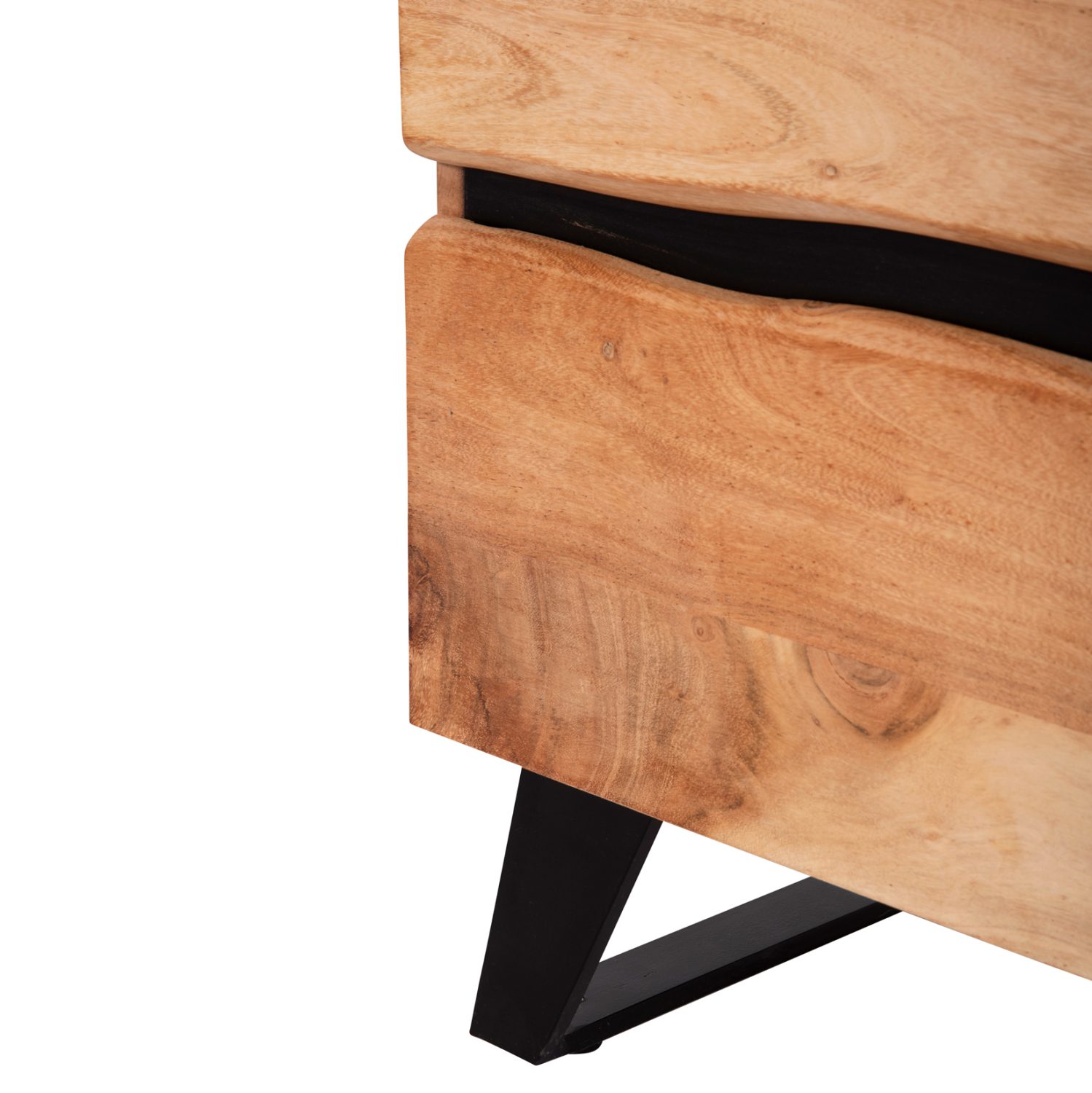 ΚΟΜΟΔΙΝΟ ALICIA ΜΕ 2 ΣΥΡΤΑΡΙΑ HM8360.11 ΑΠΟ ΜΑΣΙΦ ΞΥΛΟ ΑΚΑΚΙΑΣ 45x35x56Yεκ. - Image 10