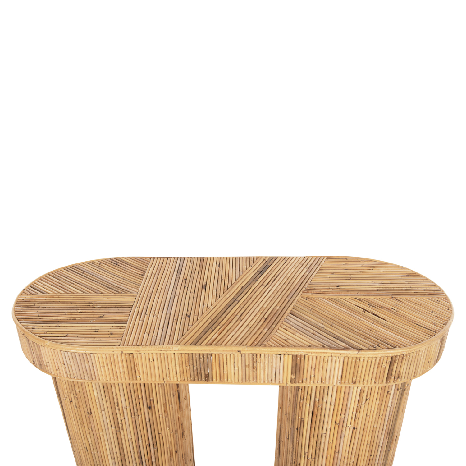 ΚΟΝΣΟΛΑ ΟΒΑΛ GATSBY HM9871 ΦΥΣΙΚΟ RATTAN ΣΕ ΦΥΣΙΚΟ ΧΡΩΜΑ 110x45x74,5Υεκ. - Image 7