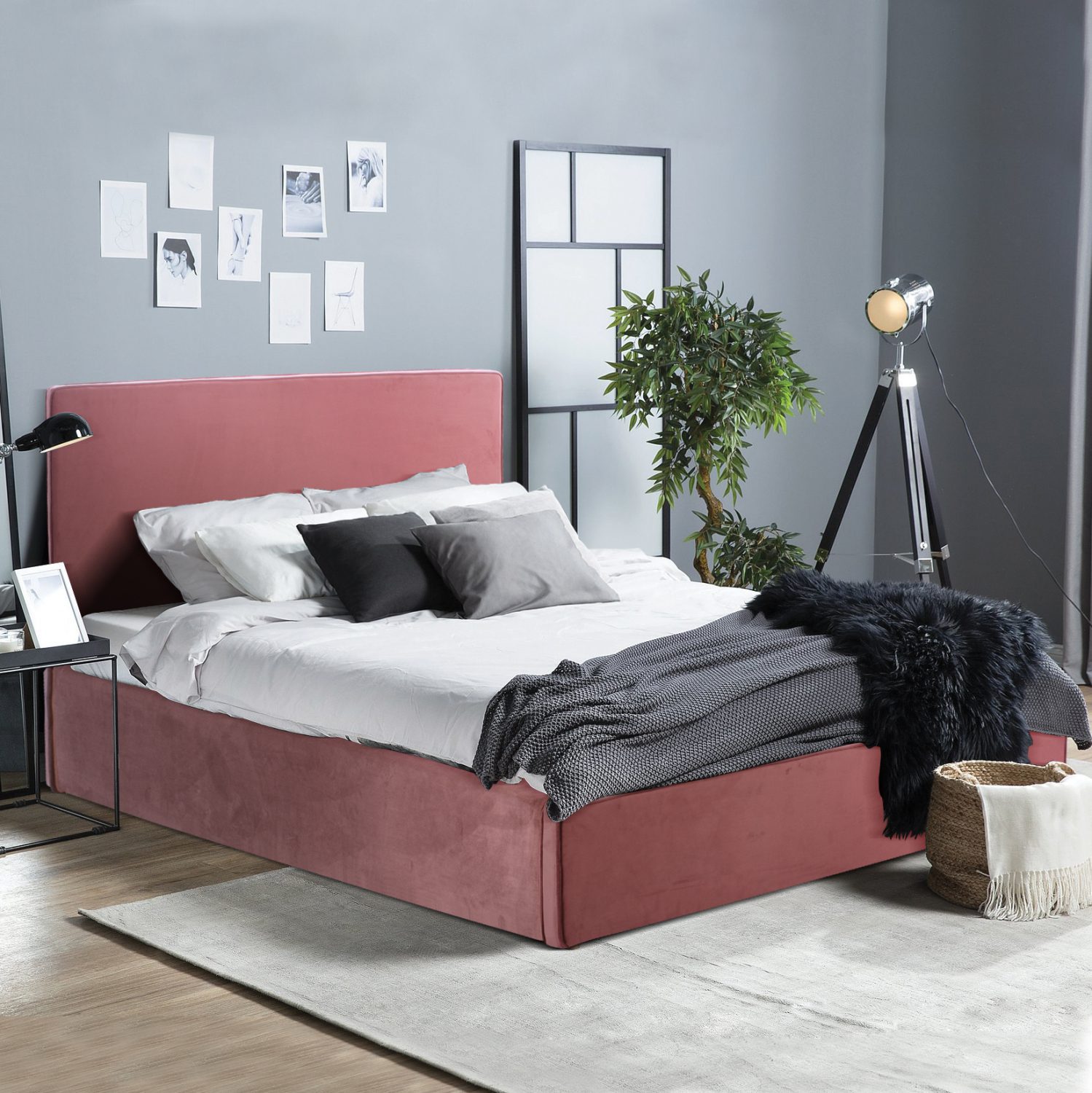ΚΡΕΒΑΤΙ ALLIE HM584.12 160Χ200 ΜΕ ΑΠΟΘΗΚΕΥΤΙΚΟ ΧΩΡΟ ΣΑΠΙΟ ΜΗΛΟ - Image 2