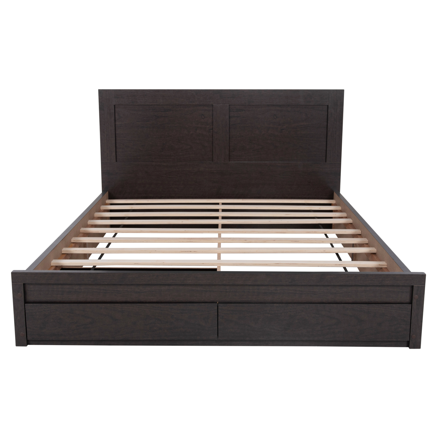ΚΡΕΒΑΤΙ ΜΕΛΑΜΙΝΗΣ CAPRI HM599.11 ΜΕ 2ΣΥΡΤΑΡΙΑ-WENGE- ΓΙΑ ΣΤΡΩΜΑ 140x200εκ. - Image 4