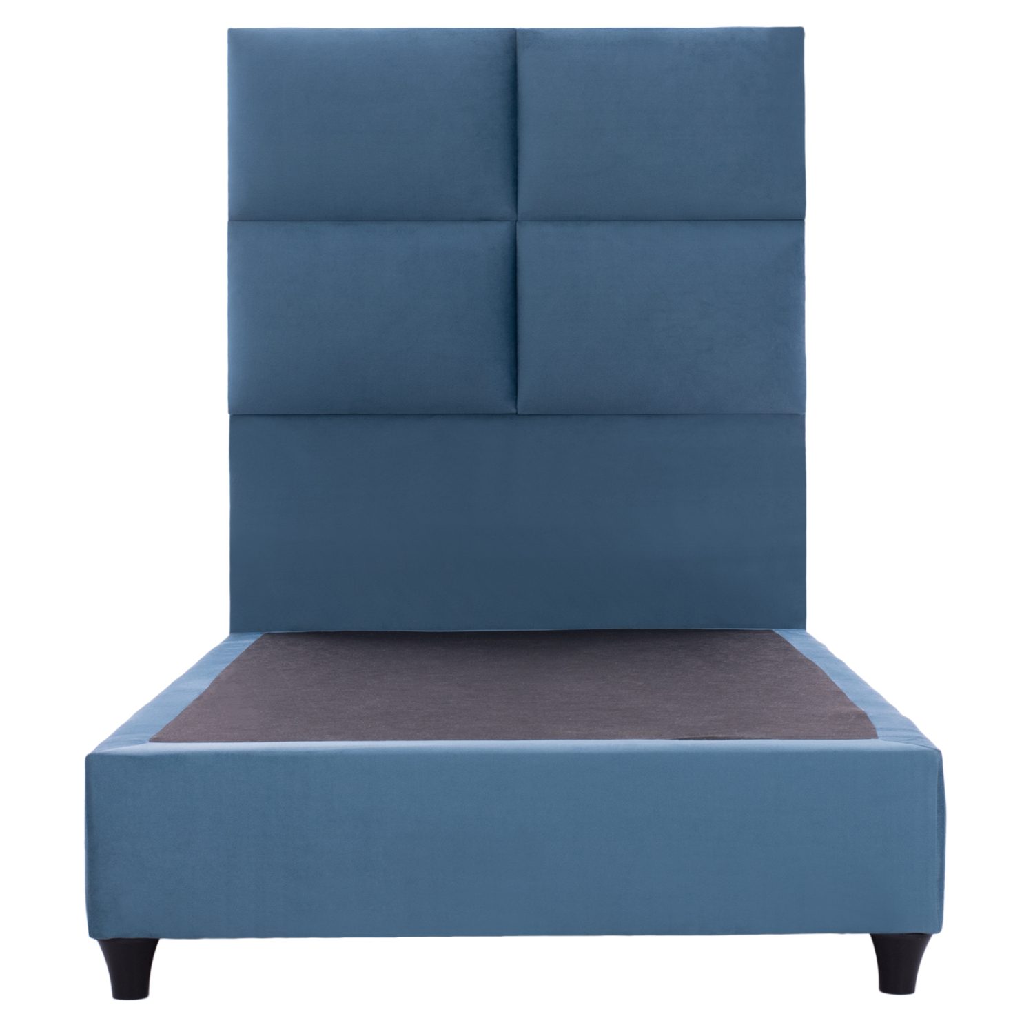 ΚΡΕΒΑΤΙ MILO ΜΠΛΕ ΒΕΛΟΥΔΟ HM652.09 ΓΙΑ ΣΤΡΩΜΑ 90x200 εκ. - Image 3