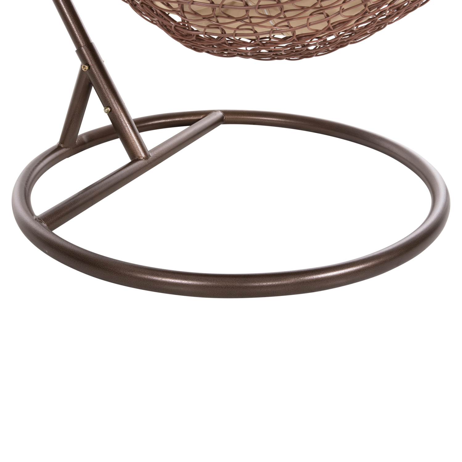 ΚΡΕΜΑΣΤΗ ΠΟΛΥΘΡΟΝΑ ΦΩΛΙΑ MILLIE HM5996.05 ΜΕΤΑΛΛΟ ΚΑΦΕ-ΣΥΝΘ.RATTAN ΚΑΦΕ Φ95x195Υεκ. - Image 10