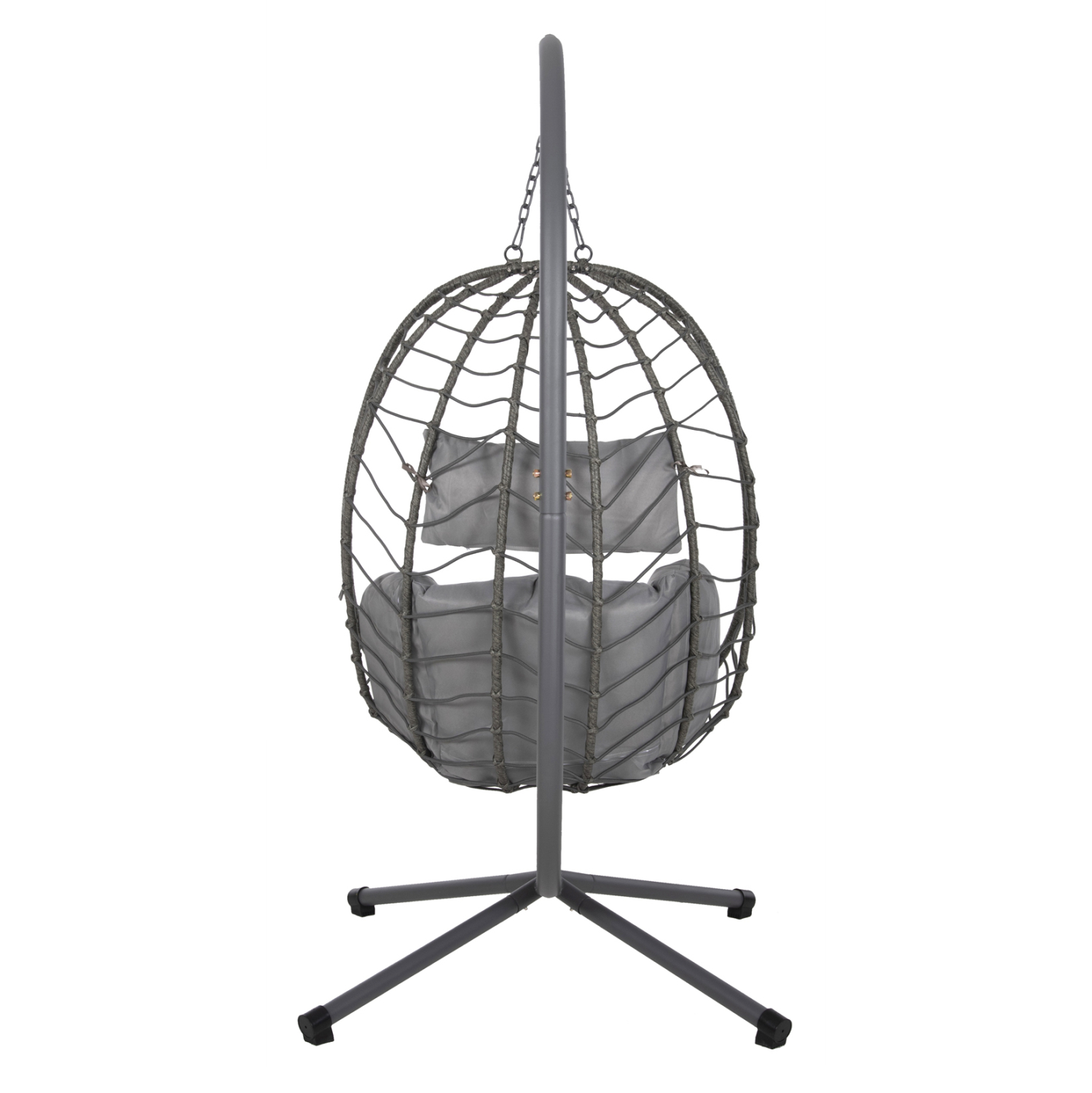 ΚΡΕΜΑΣΤΗ ΠΟΛΥΘΡΟΝΑ ΦΩΛΙΑ MILLIE HM5997.10 ΜΕΤΑΛΛΟ-ΣΥΝΘ.RATTAN ΓΚΡΙ 90x75x190Υεκ. - Image 6