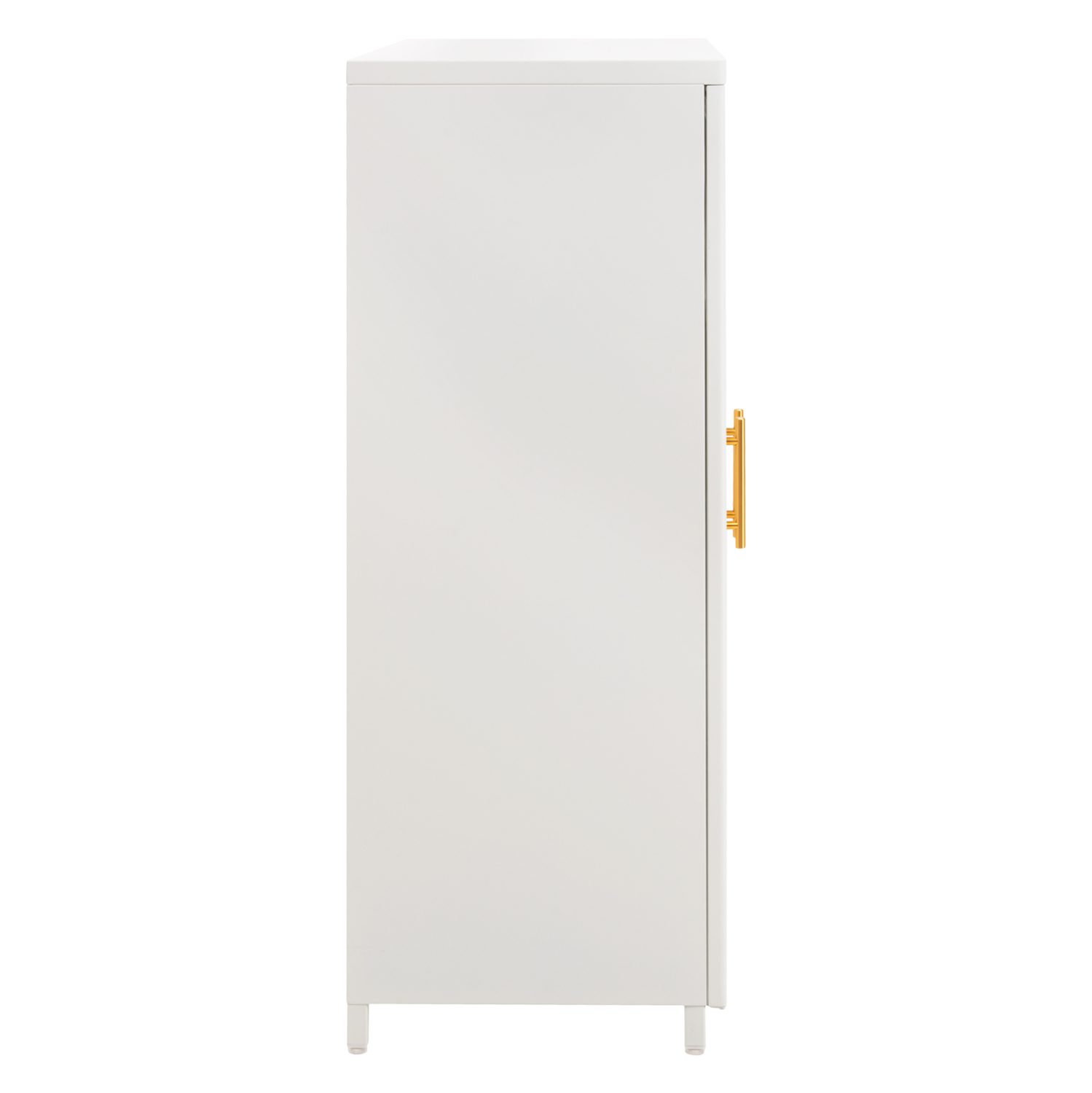 ΜΕΤΑΛΛΙΚΟ ΝΤΟΥΛΑΠΙ ΒΙΤΡΙΝΑ CARIL HM9571.02 ΛΕΥΚΟ 80x37-40x102Yεκ. - Image 5