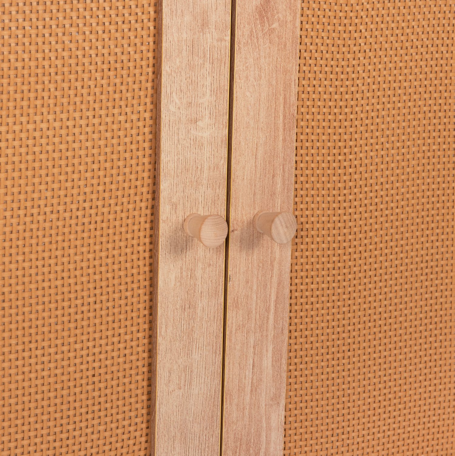 ΜΠΟΥΦΕΣ COLM HM9440.11 ΜΕΛΑΜΙΝΗΣ & ΣΥΝΘΕΤΙΚΟ RATTAN ΣΤΙΣ 4 ΠΟΡΤΕΣ 160x39,5x71Yεκ. - Image 7