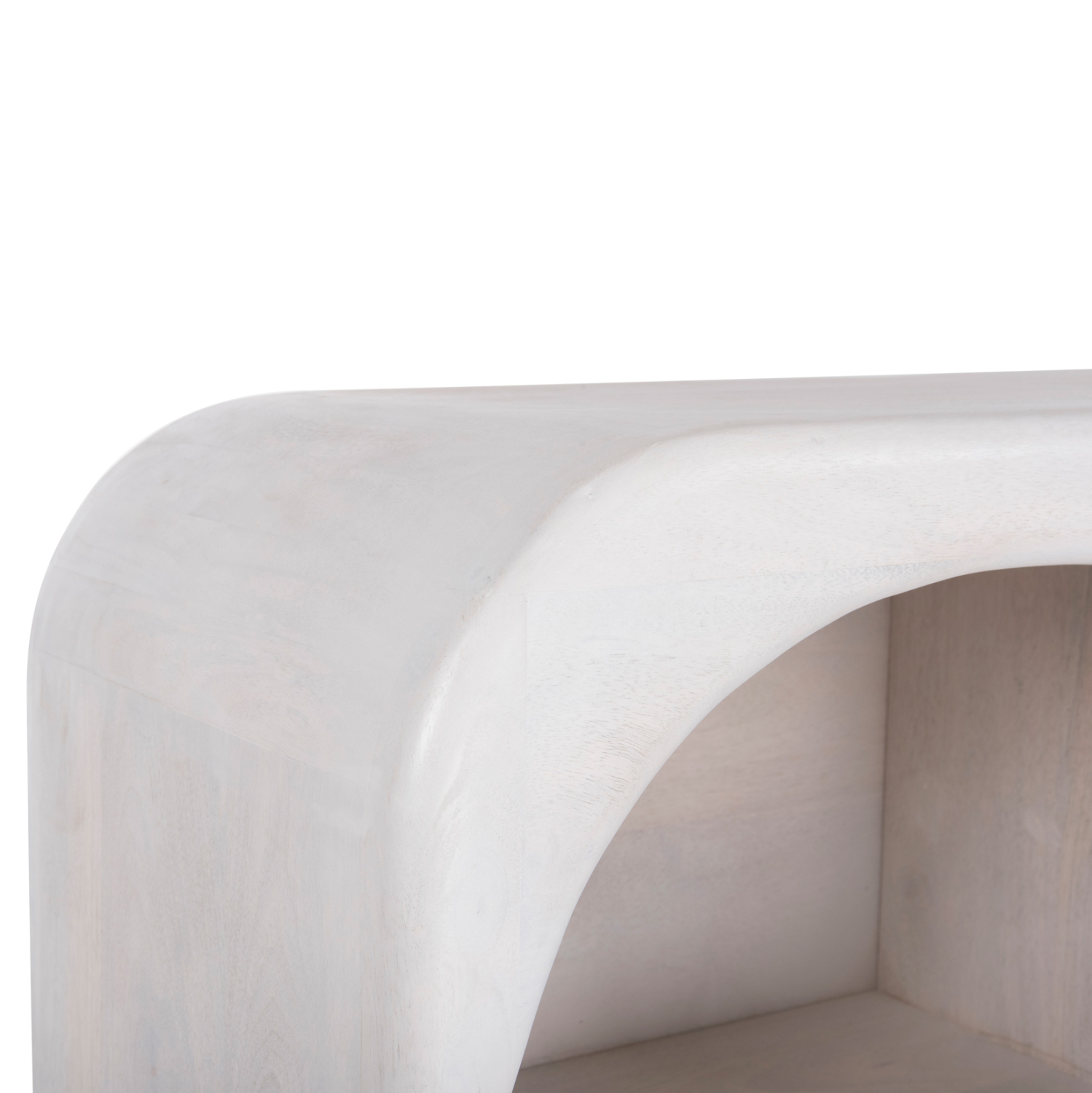 ΜΠΟΥΦΕΣ HANDYR HM9705 ΜΑΣΙΦ ΞΥΛΟ MANGO ΣΕ ΛΕΥΚΟ ΧΡΩΜΑ 165x35x75Yεκ. - Image 6