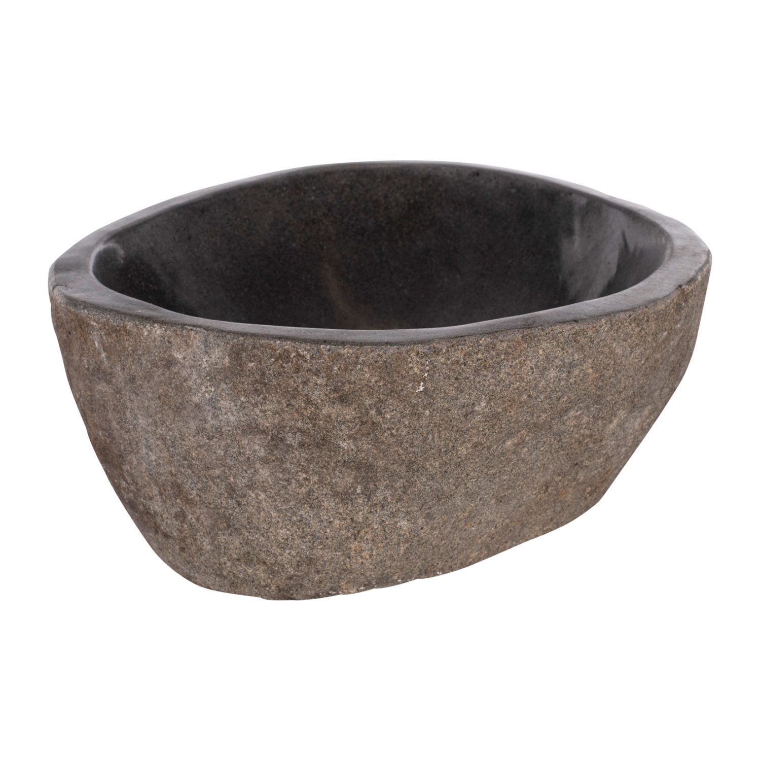 ΝΙΠΤΗΡΑΣ STONE SINK ΛΑΞΕΥΜΕΝΗ ΠΕΤΡΑ ΓΚΡΙ ΧΡΩΜΑ 40x40x20Yεκ.HM7807 - Image 3
