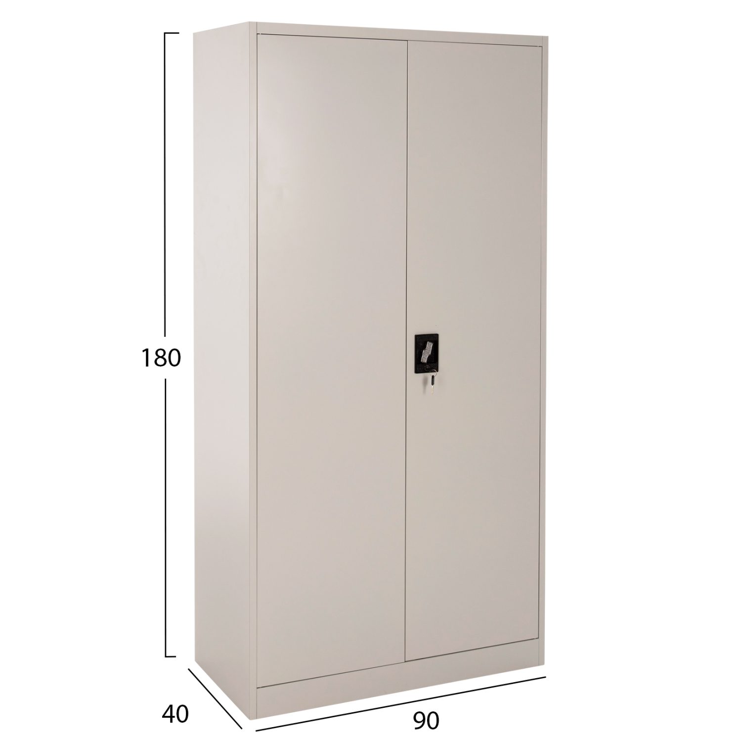 ΝΤΟΥΛΑΠΑ ΜΕΤΑΛΛΙΚΗ CLOD HM5961.11 2ΦΥΛΛΗ ΜΕ ΧΩΡΙΣΜΑ ΑΝΟΙΧΤΟ ΓΚΡΙ 90Χ40Χ180Yεκ. - Image 2