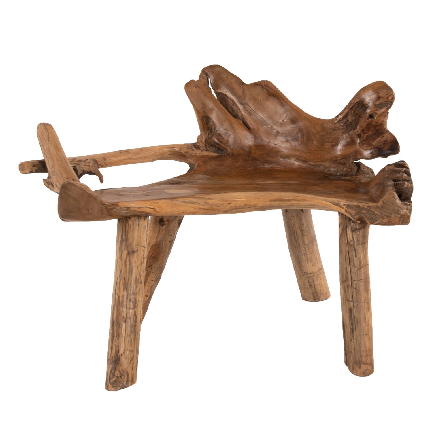 ΠΑΓΚΑΚΙ HM9348 ΑΠΟ ΜΑΣΙΦ ΞΥΛΟ TΕΑK ΦΥΣΙΚΟ 120x88x80 εκ. - Image 3