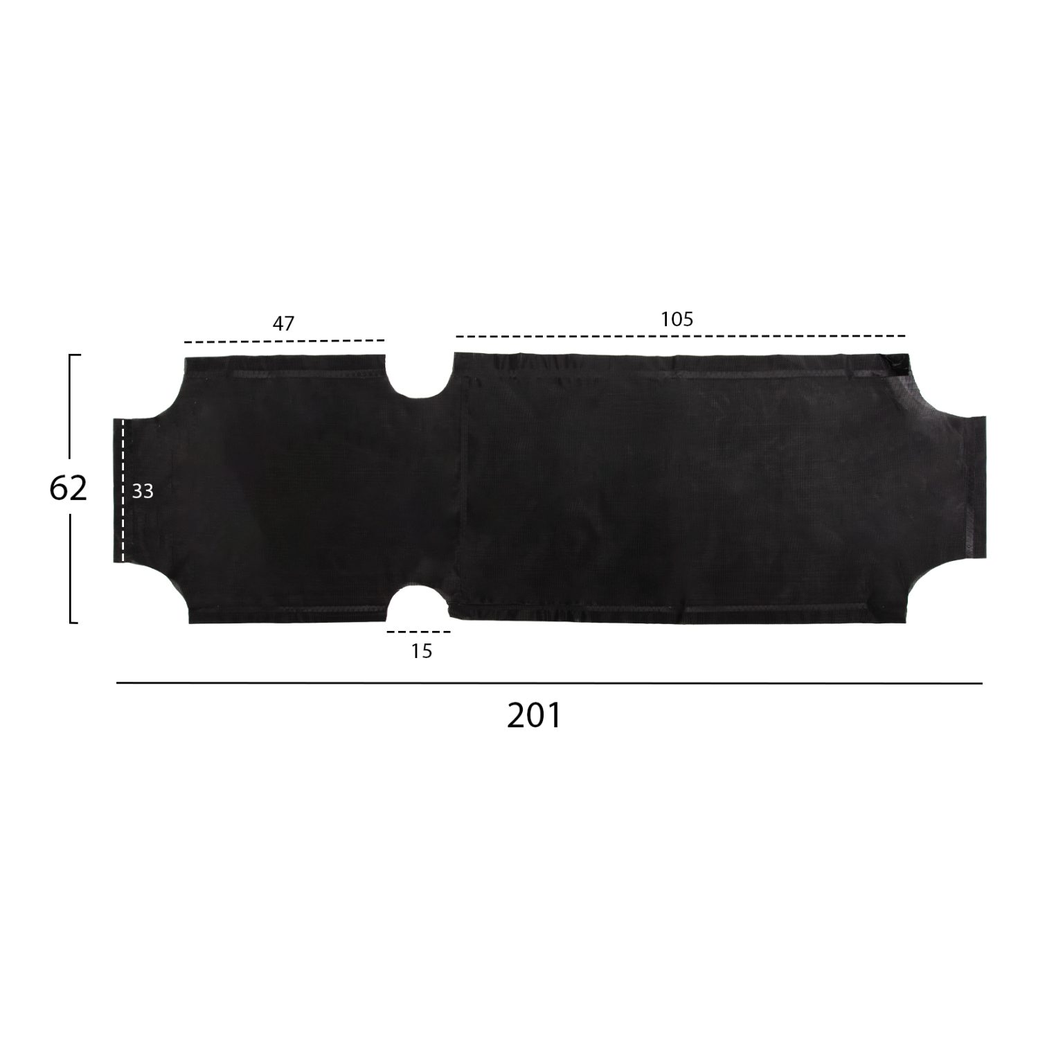 ΠΑΝΙ TEXTILENE 600gr/m2 2X1 ΑΝΤΑΛΛΑΚΤΙΚΟ ΞΑΠΛΩΣΤΡΑΣ HM5072.90 ΜΑΥΡΟ - Image 2