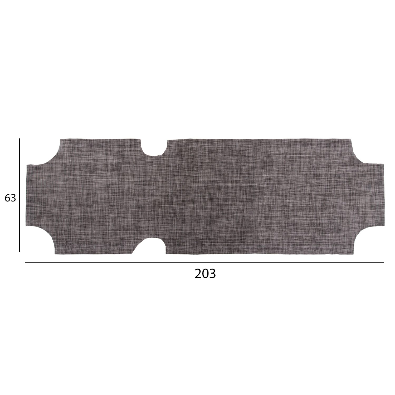 ΠΑΝΙ TEXTILENE 600gr/m2 2X1 ΑΝΤΑΛΛΑΚΤΙΚΟ ΞΑΠΛΩΣΤΡΑΣ HM5072.10 ΓΚΡΙ 201x62 εκ. - Image 3