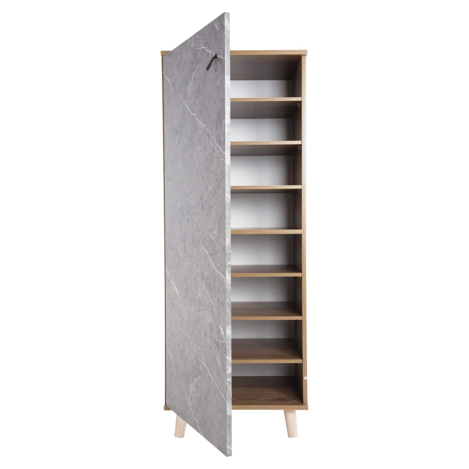 ΠΑΠΟΥΤΣΟΘΗΚΗ-ΝΤΟΥΛΑΠΙ ALVARO HM8954.12 ΜΕΛΑΜΙΝΗ SONAMA-STONE TEXTURE 50Χ38Χ135Yεκ. - Image 4