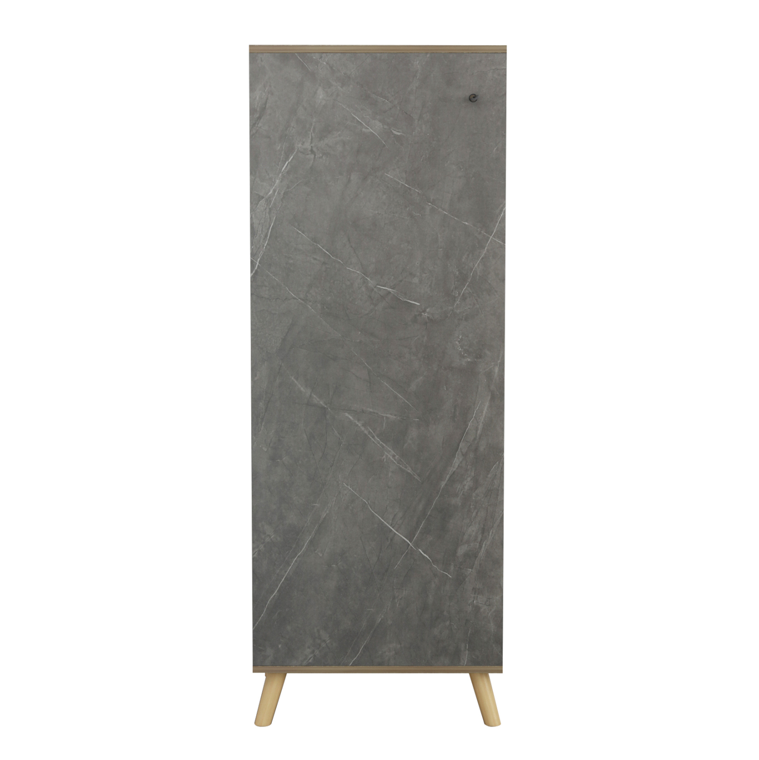 ΠΑΠΟΥΤΣΟΘΗΚΗ-ΝΤΟΥΛΑΠΙ ALVARO HM8954.14 ΜΕΛΑΜΙΝΗ SONAMA-STONE TEXTURE 50Χ38Χ135Yεκ. - Image 4