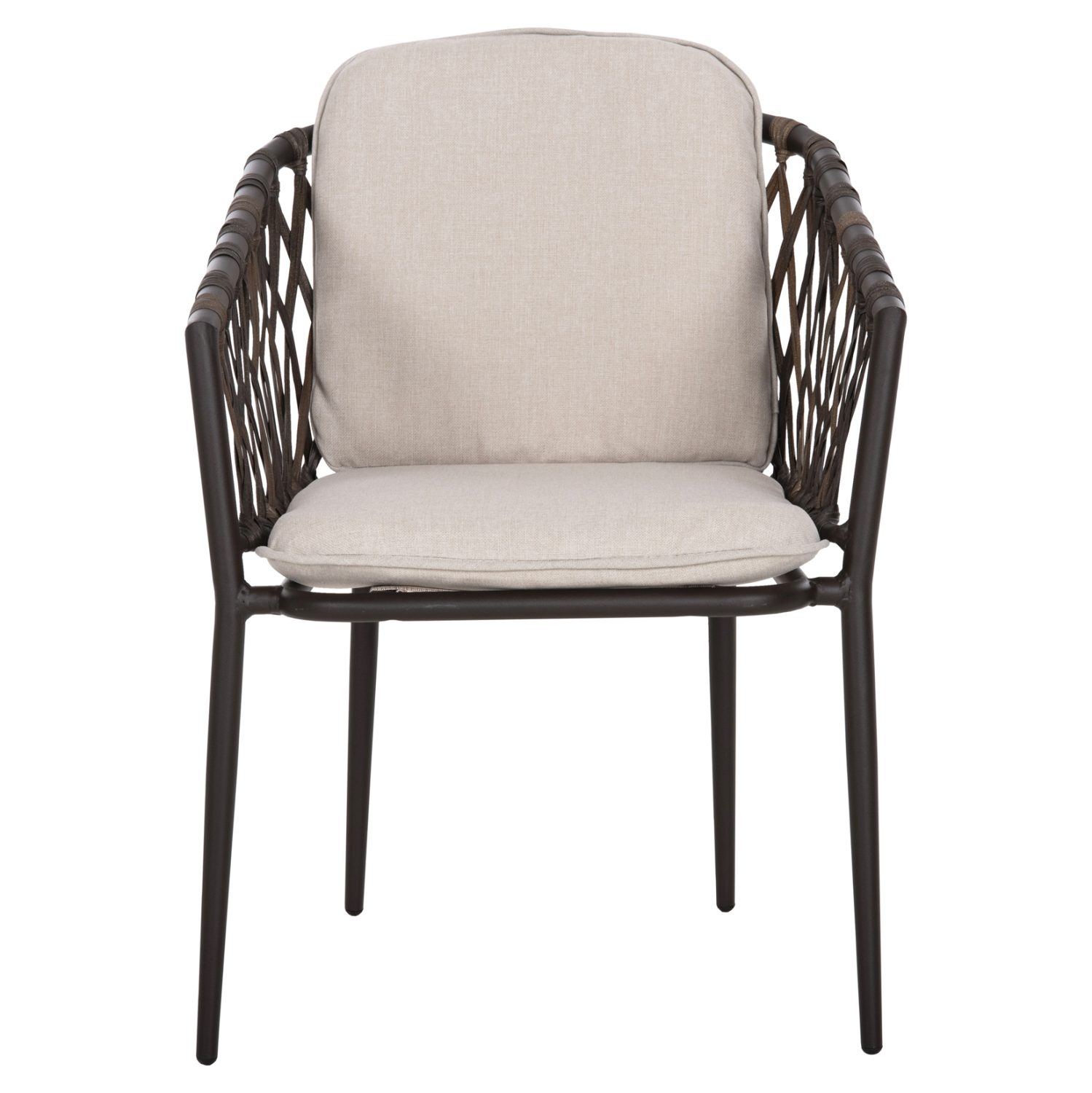 ΠΟΛΥΘΡΟΝΑ ΑΛΟΥΜΙΝΙΟΥ BOLLY HM6080 ΚΑΦΕ-ΣΥΝΘ.RATTAN ΚΑΦΕ-ΜΠΕΖ ΜΑΞΙΛΑΡΙΑ 58,5x67x86Υεκ - Image 3
