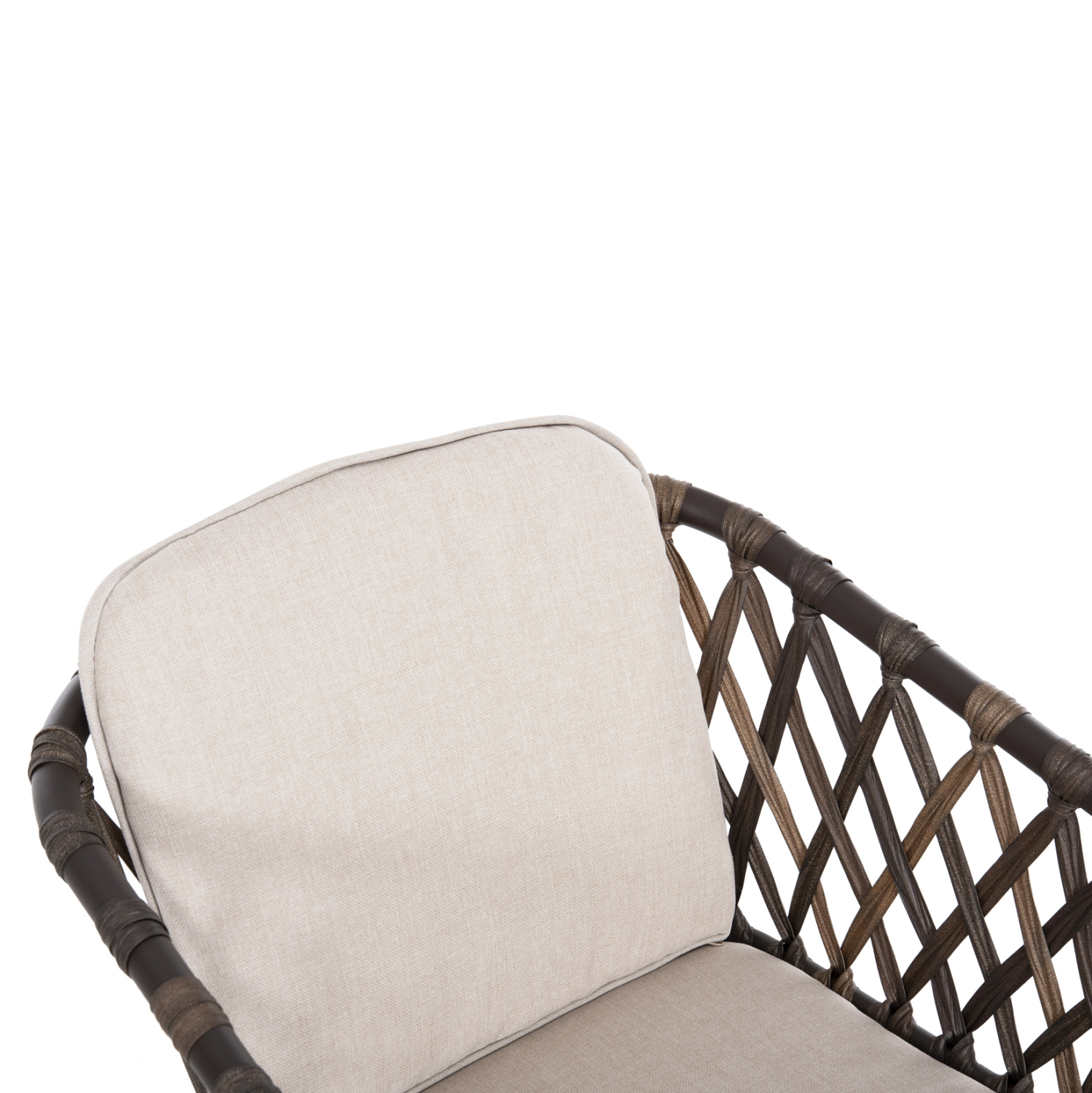 ΠΟΛΥΘΡΟΝΑ ΑΛΟΥΜΙΝΙΟΥ BOLLY HM6080 ΚΑΦΕ-ΣΥΝΘ.RATTAN ΚΑΦΕ-ΜΠΕΖ ΜΑΞΙΛΑΡΙΑ 58,5x67x86Υεκ - Image 7