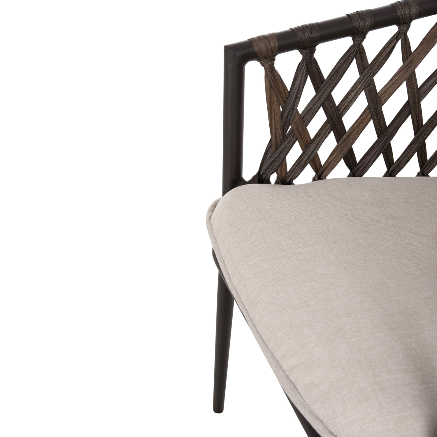 ΠΟΛΥΘΡΟΝΑ ΑΛΟΥΜΙΝΙΟΥ BOLLY HM6080 ΚΑΦΕ-ΣΥΝΘ.RATTAN ΚΑΦΕ-ΜΠΕΖ ΜΑΞΙΛΑΡΙΑ 58,5x67x86Υεκ - Image 10