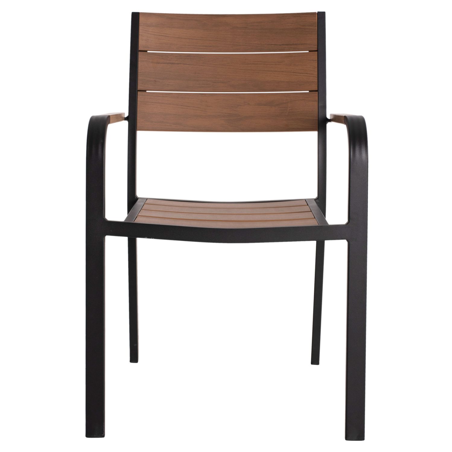 ΠΟΛΥΘΡΟΝΑ ΑΛΟΥΜΙΝΙΟΥ SAGA ΜΑΥΡΗ ΜΕ POLYWOOD HM5127.03 56x55x85,5Yεκ. - Image 3