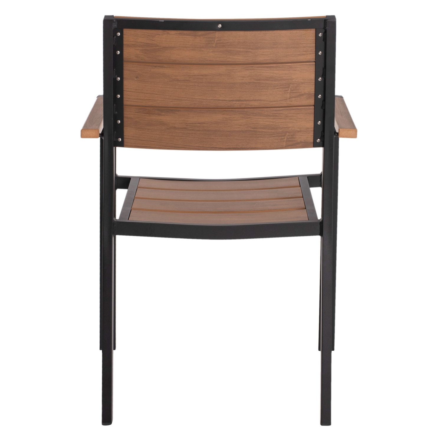 ΠΟΛΥΘΡΟΝΑ ΑΛΟΥΜΙΝΙΟΥ SAGA ΜΑΥΡΗ ΜΕ POLYWOOD HM5127.03 56x55x85,5Yεκ. - Image 6