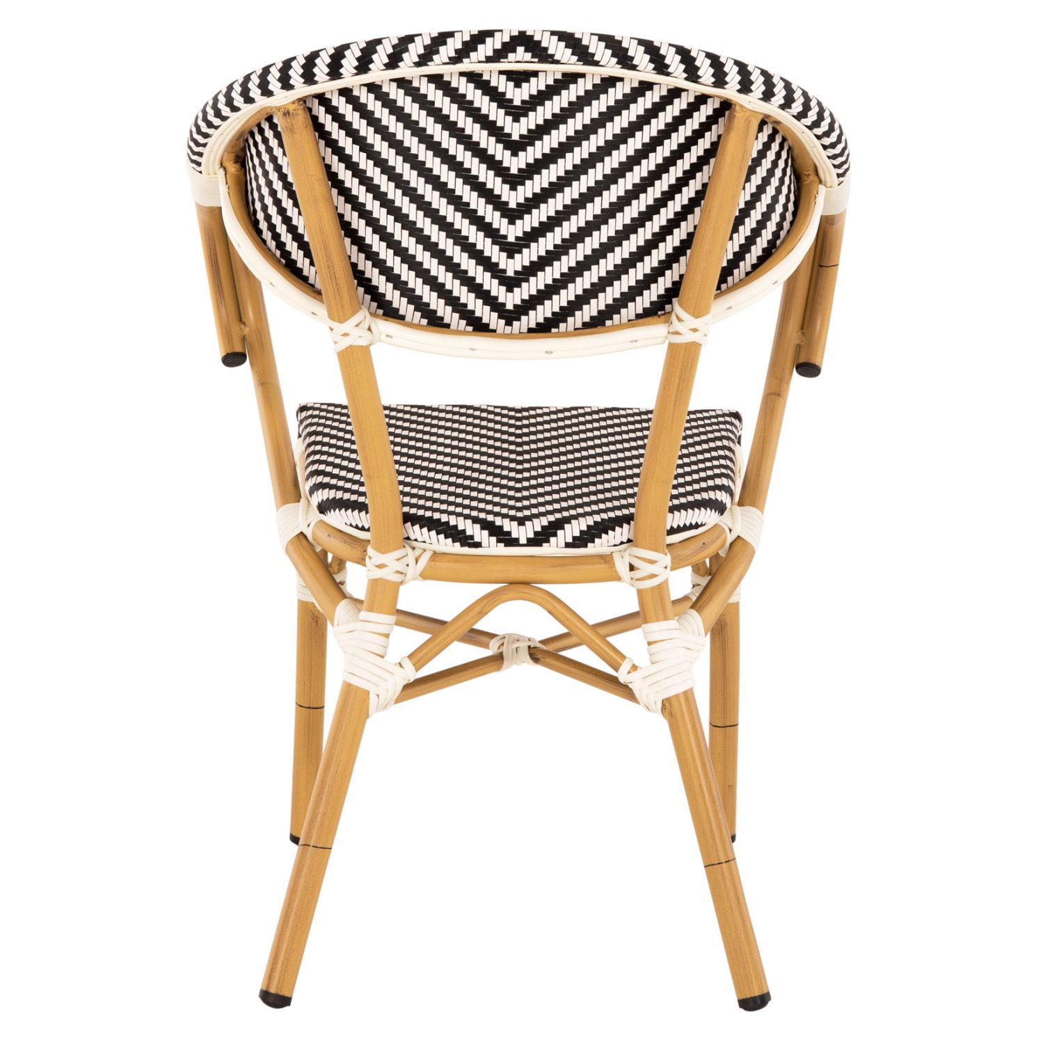 ΠΟΛΥΘΡΟΝΑ BAMBOO LOOK HM5861.01 ΜΑΥΡΟ-ΛΕΥΚΟ 57x55x82 εκ. - Image 6