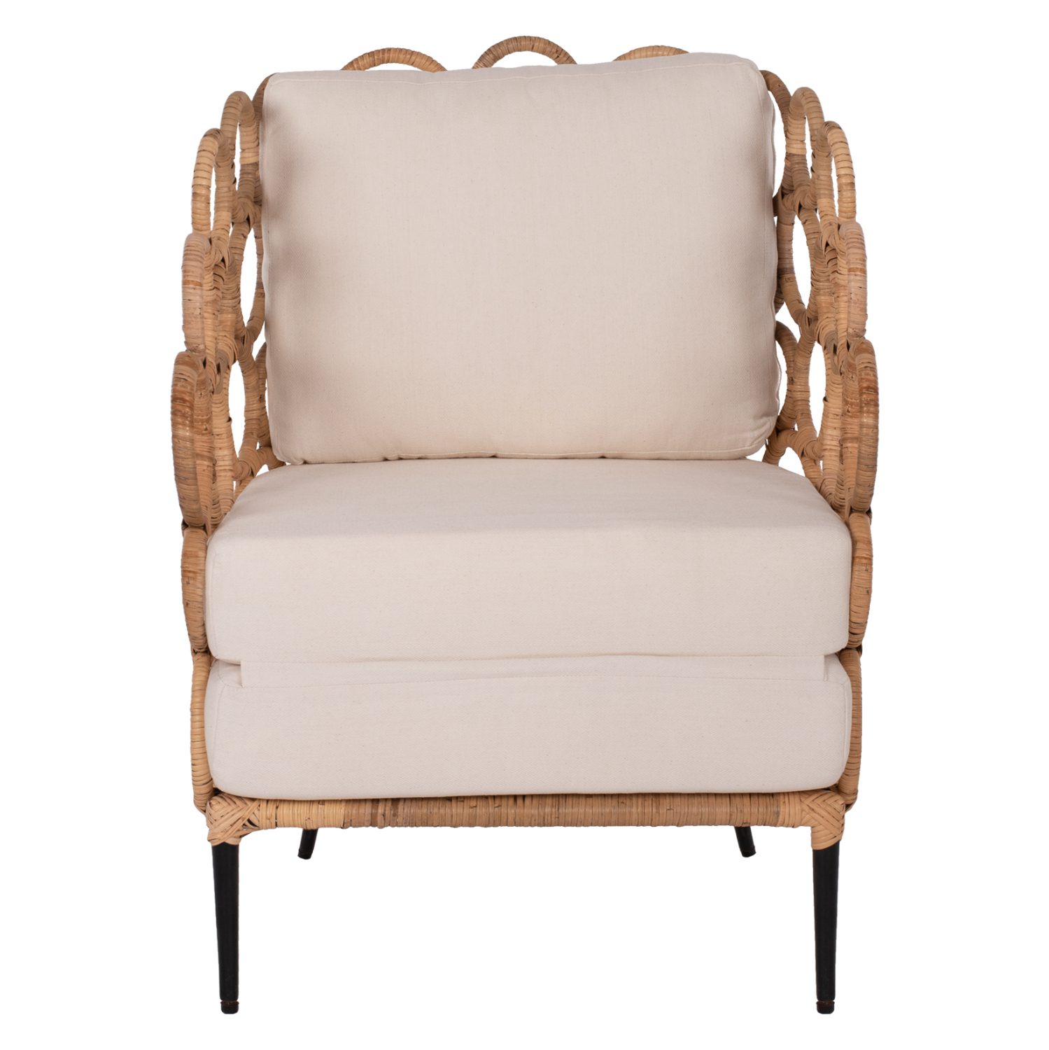 ΠΟΛΥΘΡΟΝΑ RINGER HM9341 ΑΠΟ RATTAN-ΜΕΤΑΛΛΟ ΦΥΣΙΚΟ ΧΡΩΜΑ 65x69x86Y εκ. - Image 3