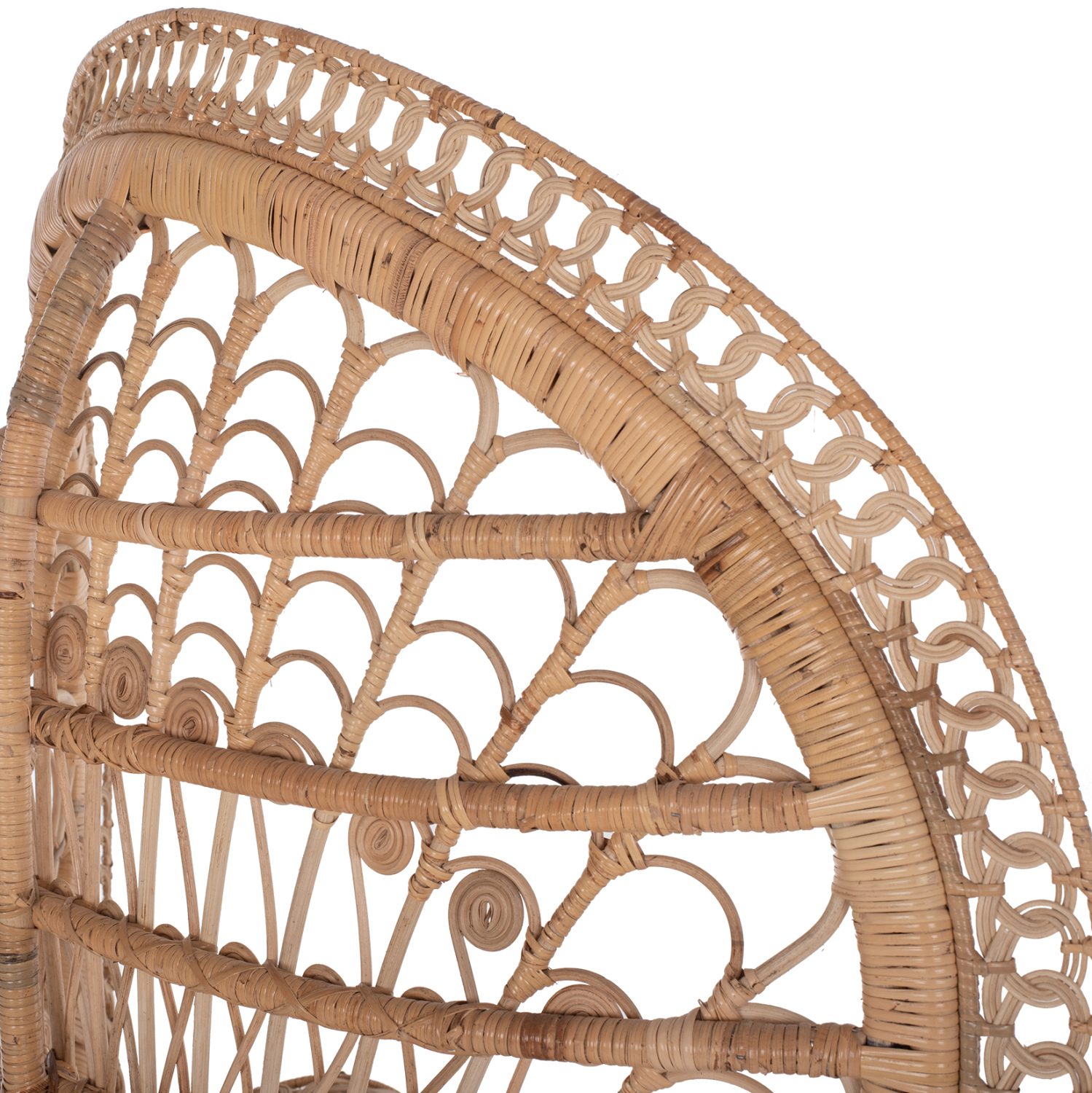 ΠΟΛΥΘΡΟΝΑ ROYAL PEACOCK HM9342 RATTAN ΣΕ ΦΥΣΙΚΟ-ΜΑΞΙΛΑΡΙ ΜΠΕΖ 114x72x150Yεκ. - Image 10