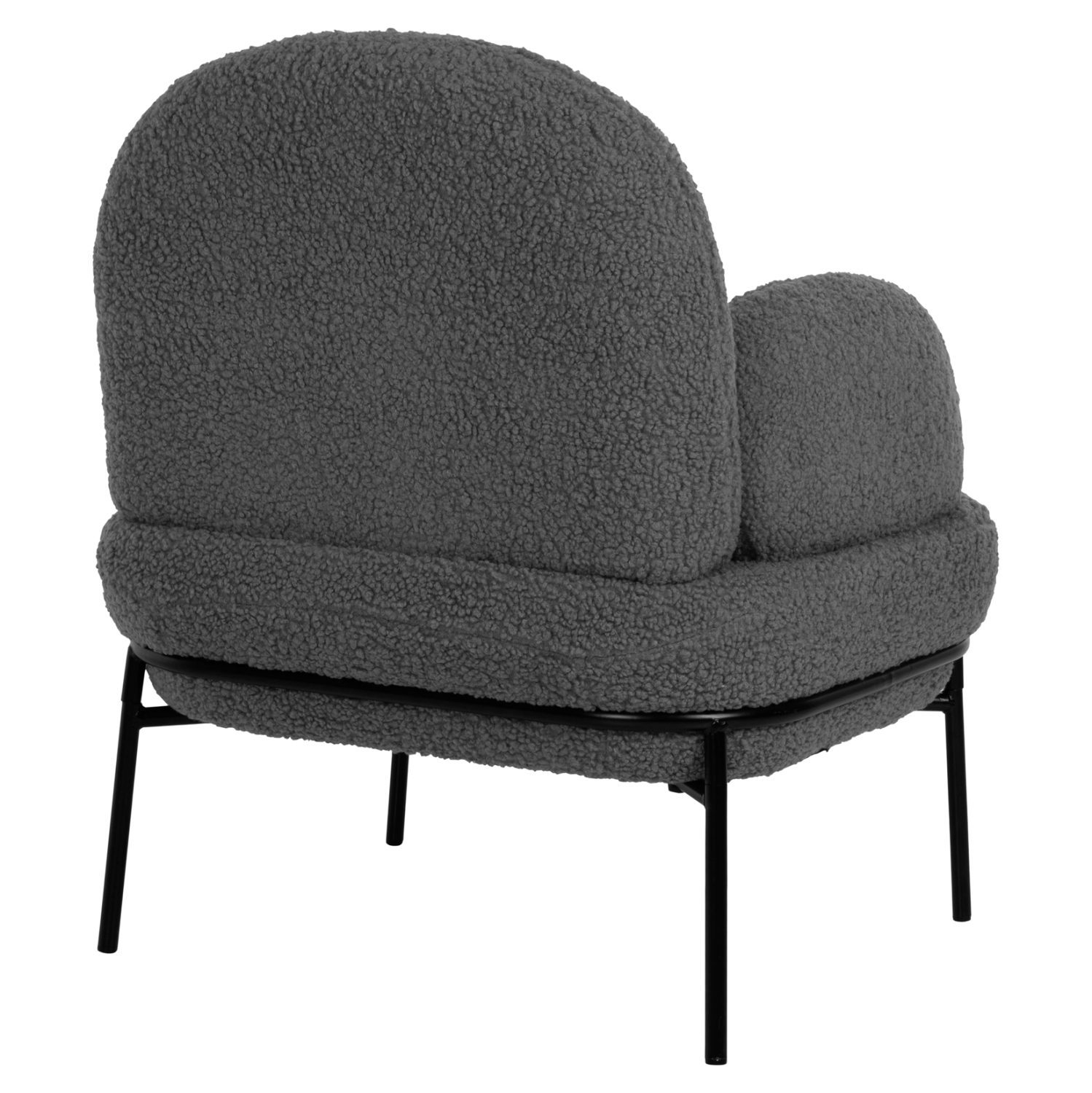 ΠΟΛΥΘΡΟΝΑ AGNES HM9525.21 ΓΚΡΙ ΜΠΟΥΚΛΕ-ΜΑΥΡΑ ΜΕΤΑΛΛΙΚΑ ΠΟΔΙΑ 74x71x83Υεκ. - Image 5