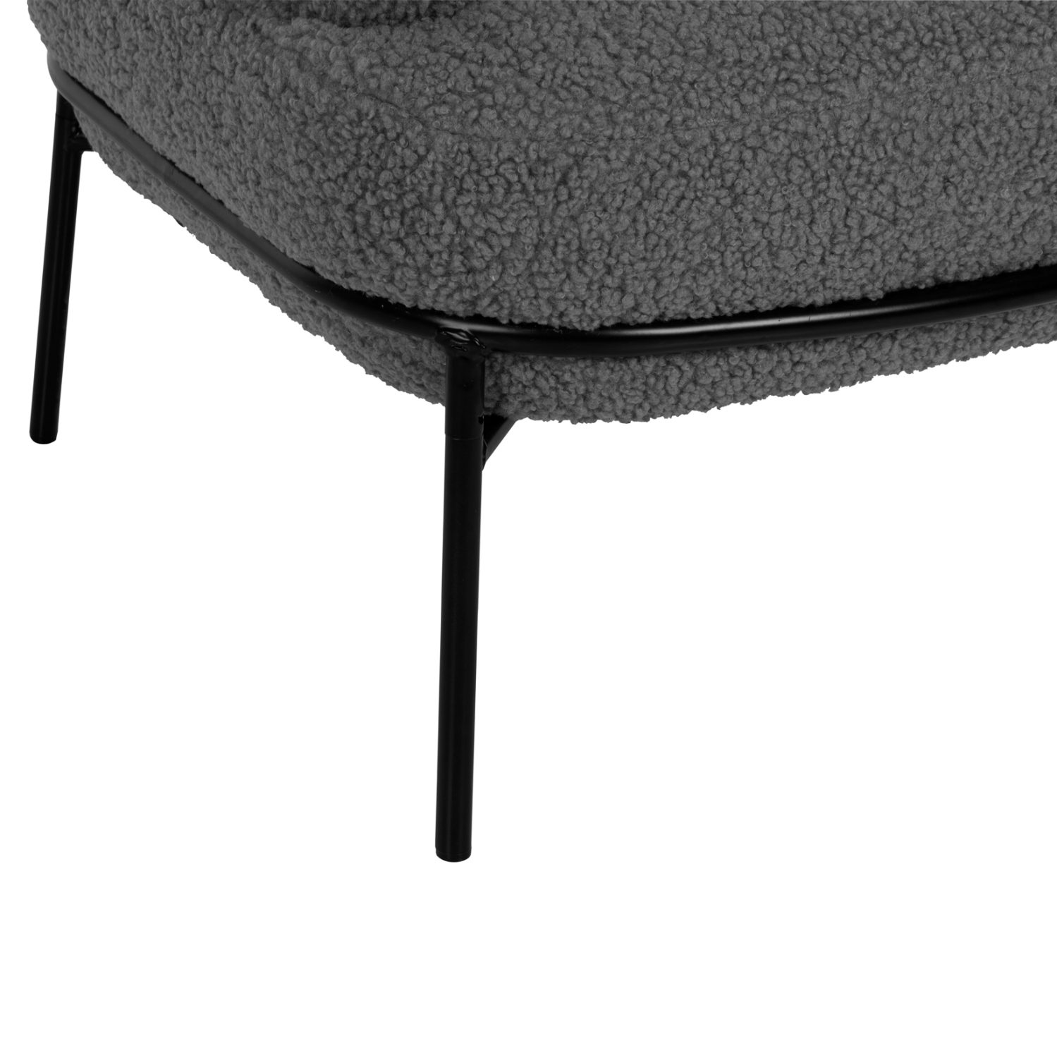 ΠΟΛΥΘΡΟΝΑ AGNES HM9525.21 ΓΚΡΙ ΜΠΟΥΚΛΕ-ΜΑΥΡΑ ΜΕΤΑΛΛΙΚΑ ΠΟΔΙΑ 74x71x83Υεκ. - Image 10