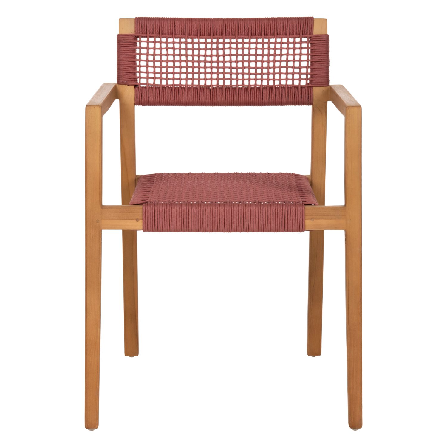 ΠΟΛΥΘΡΟΝΑ CHARLOTTE HM9637.06 ΞΥΛΟ TEAK ΦΥΣΙΚΟ & ΡΟΖ ΣΧΟΙΝΙ 59x54x83Y εκ. - Image 3