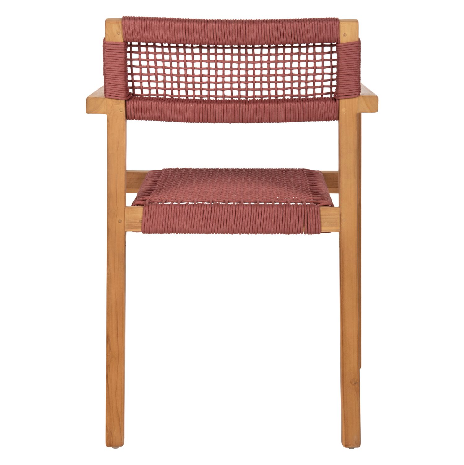 ΠΟΛΥΘΡΟΝΑ CHARLOTTE HM9637.06 ΞΥΛΟ TEAK ΦΥΣΙΚΟ & ΡΟΖ ΣΧΟΙΝΙ 59x54x83Y εκ. - Image 6