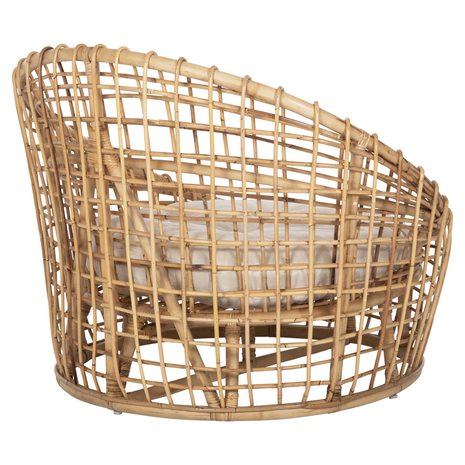 ΠΟΛΥΘΡΟΝΑ ENTO HM9814 RATTAN ΣΕ ΦΥΣΙΚΟ-ΜΠΕΖ ΜΑΞΙΛΑΡΙ 85x75x67Yεκ. - Image 5