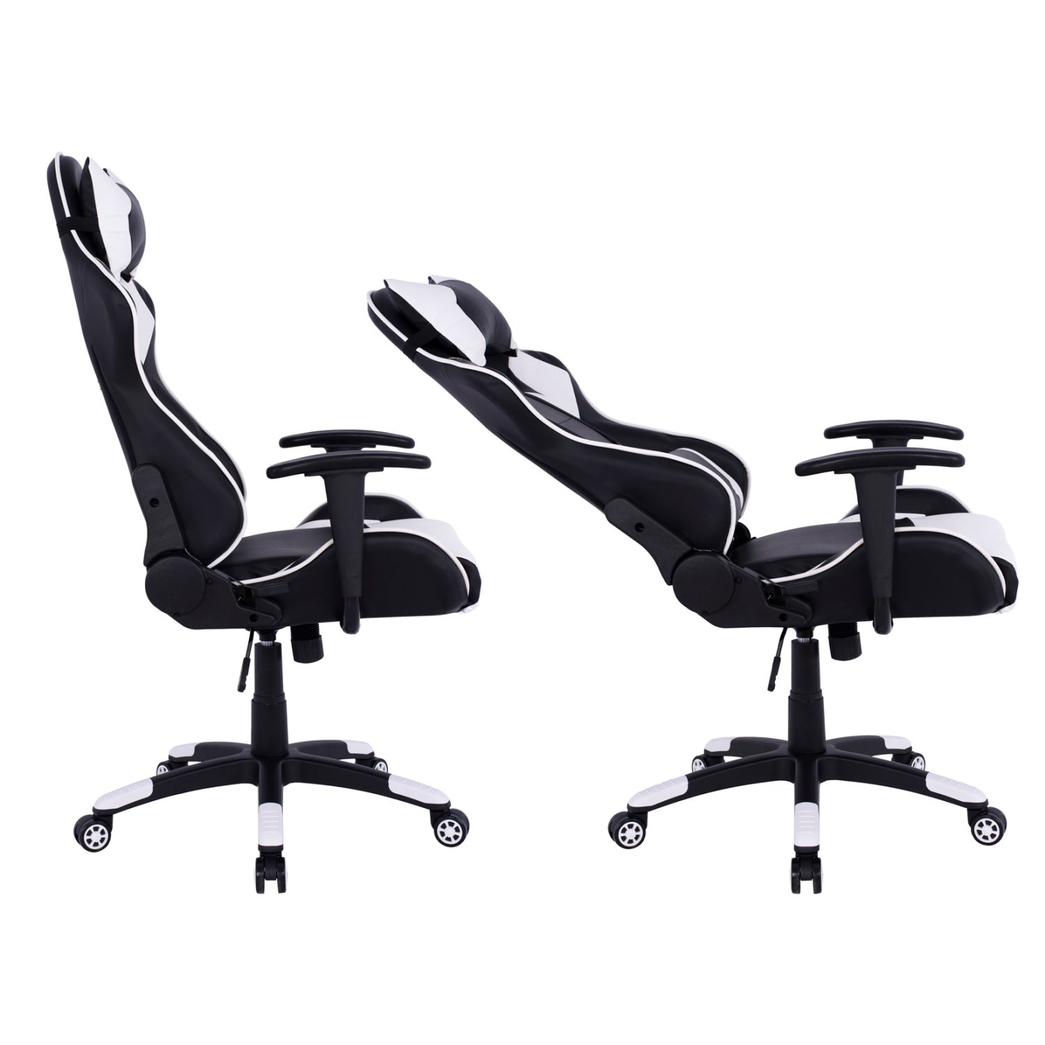 ΠΟΛΥΘΡΟΝΑ GAMING DARIUS HM1072.04 ΜΑΥΡΗ-ΛΕΥΚΗ 66,5x70x(122-129) cm - Image 4