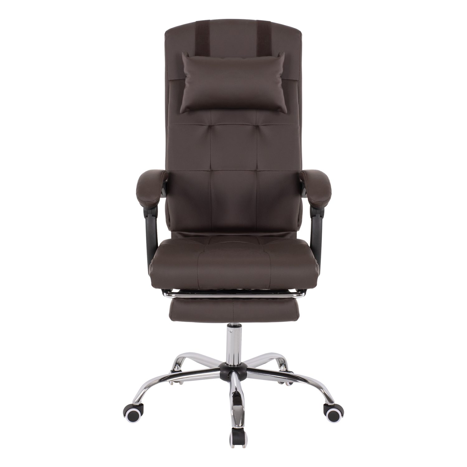 ΠΟΛΥΘΡΟΝΑ ΓΡΑΦΕΙΟΥ ΔΙΕΥΘΥΝΤΙΚΗ ΚΑΦΕ HM1057.19 ΜΕ ΠΤΥΣΣΟΜΕΝΟ ΥΠΟΠΟΔΙΟ 58x71x128Y εκ. - Image 3