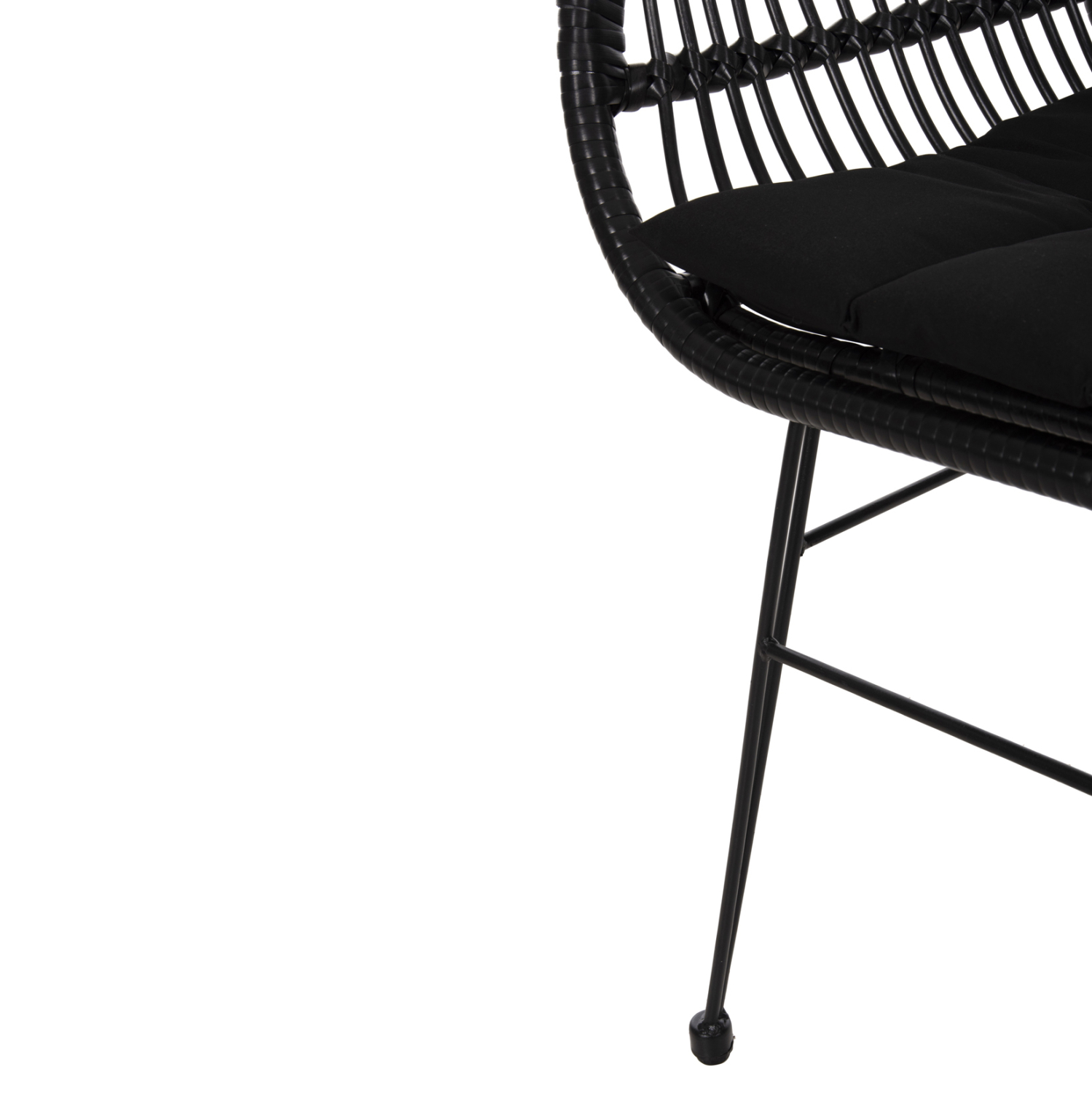 ΠΟΛΥΘΡΟΝΑ ΜΕ ΜΑΞΙΛΑΡΙ ΜΕΤΑΛΛΙΚΗ ALLEGRA HM5450.32 ΜΕ WICKER ΜΑΥΡΟ 58x59x82Υεκ. - Image 10