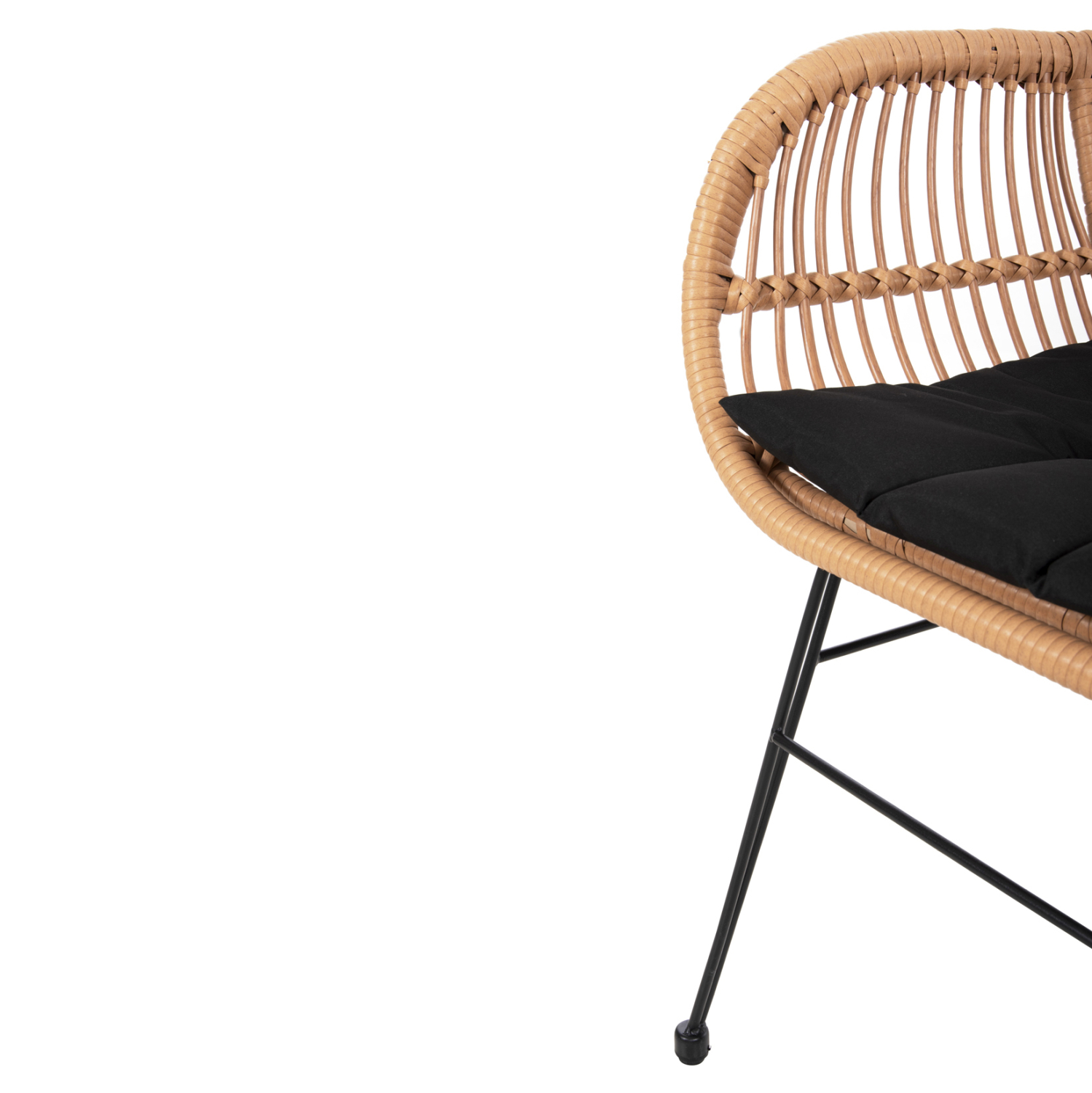 ΠΟΛΥΘΡΟΝΑ ΜΕ ΜΑΞΙΛΑΡΙ ΜΕΤΑΛΛΙΚΗ ALLEGRA HM5450.31 ΜΕ WICKER ΜΠΕΖ 58x59x82Υ - Image 10