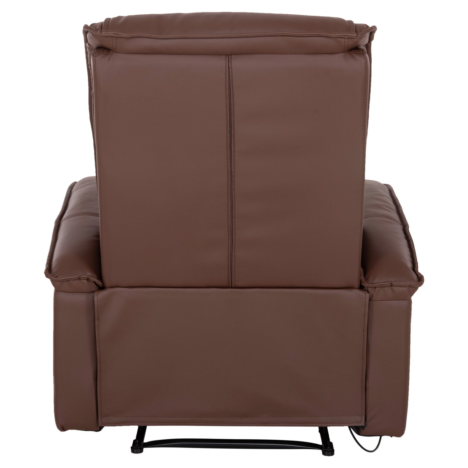 ΠΟΛΥΘΡΟΝΑ RELAX ΜΕ ΜΗΧΑΝΙΣΜΟ MASSAGE ROCCA HM0026.03 PU ΚΑΦΕ ΣΚΟΥΡΟ 80x96x97 εκ. - Image 6