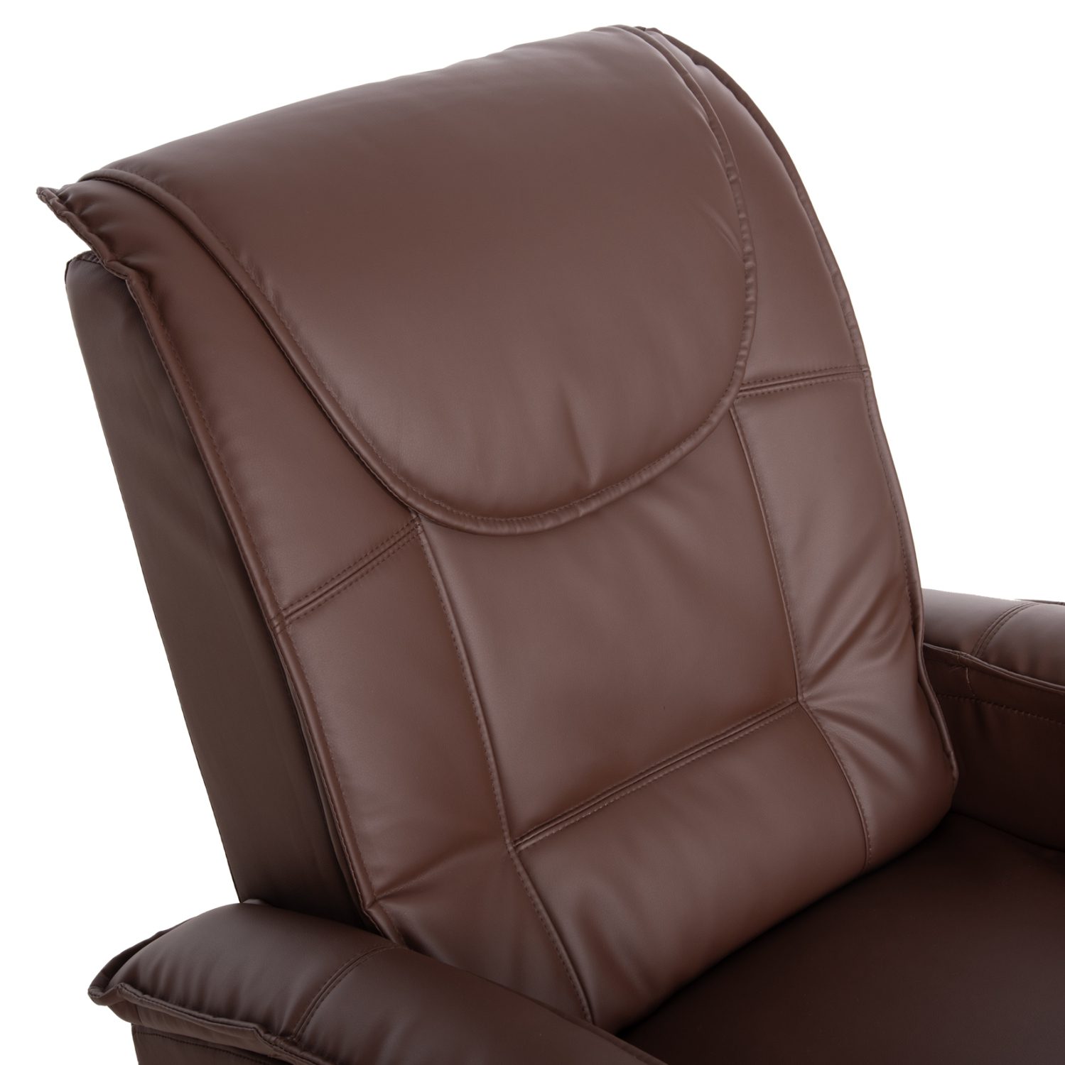 ΠΟΛΥΘΡΟΝΑ RELAX ΜΕ ΜΗΧΑΝΙΣΜΟ MASSAGE ROCCA HM0026.03 PU ΚΑΦΕ ΣΚΟΥΡΟ 80x96x97 εκ. - Image 9