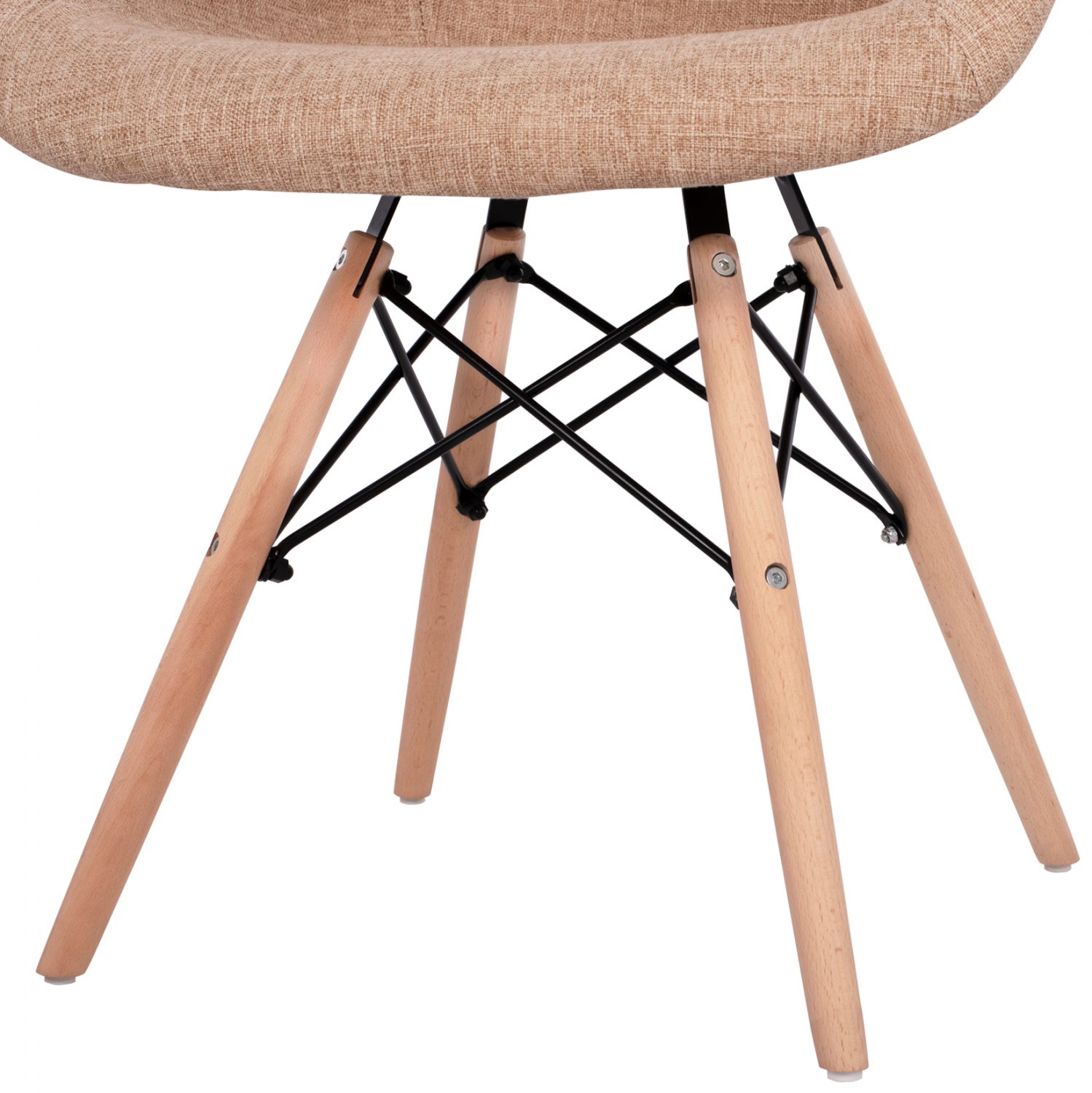 ΠΟΛΥΘΡΟΝΑ ΜΕ ΞΥΛΙΝΑ ΠΟΔΙΑ & ΜΕ ΥΦΑΣΜΑ ΜΠΕΖ MIRTO HM005.63 63x57x81 εκ. - Image 8