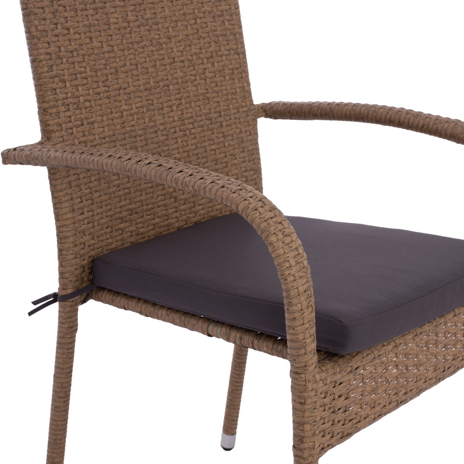 ΠΟΛΥΘΡΟΝΑ ΜΕΤΑΛΛΙΚΗ ANISHA HM5685.02 ΜΕ ΜΑΞΙΛΑΡΙ WICKER ΚΑΦΕ-ΜΟΚΑ ΣΤΟΙΒ/ΜΕΝΗ 56x60x94 εκ. - Image 10