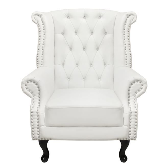 ΠΟΛΥΘΡΟΝΑ-ΜΠΕΡΖΕΡΑ T.CHESTERFIELD POLINA HM0053.02 PU ΛΕΥΚΟ ΜΑΤ 83x75x107Yεκ. - Image 2