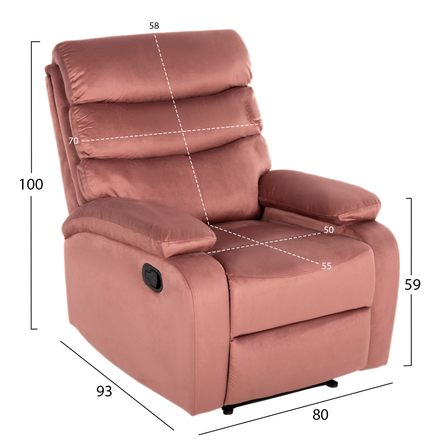 ΠΟΛΥΘΡΟΝΑ RELAX YASUMU HM9783.02 ΣΑΠΙΟ ΜΗΛΟ ΒΕΛΟΥΔΟ 80x93x100Υεκ. - Image 2
