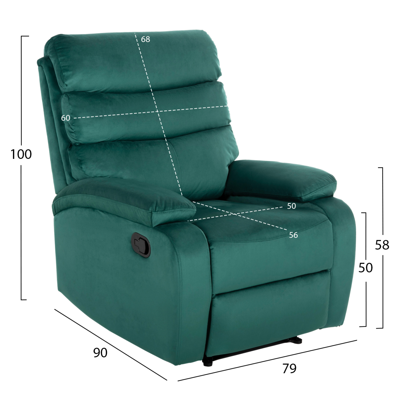 ΠΟΛΥΘΡΟΝΑ RELAX YASUMU HM9783.03 ΚΥΠΑΡΙΣΣΙ ΒΕΛΟΥΔΟ 80x93x100Υεκ. - Image 2