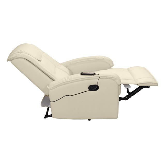 ΠΟΛΥΘΡΟΝΑ RELAX ΜΕ ΜΗΧΑΝΙΣΜΟ MASSAGE ROCCA HM0026.02 PU ΕΚΡΟΥ 80x96x97 εκ. - Image 3