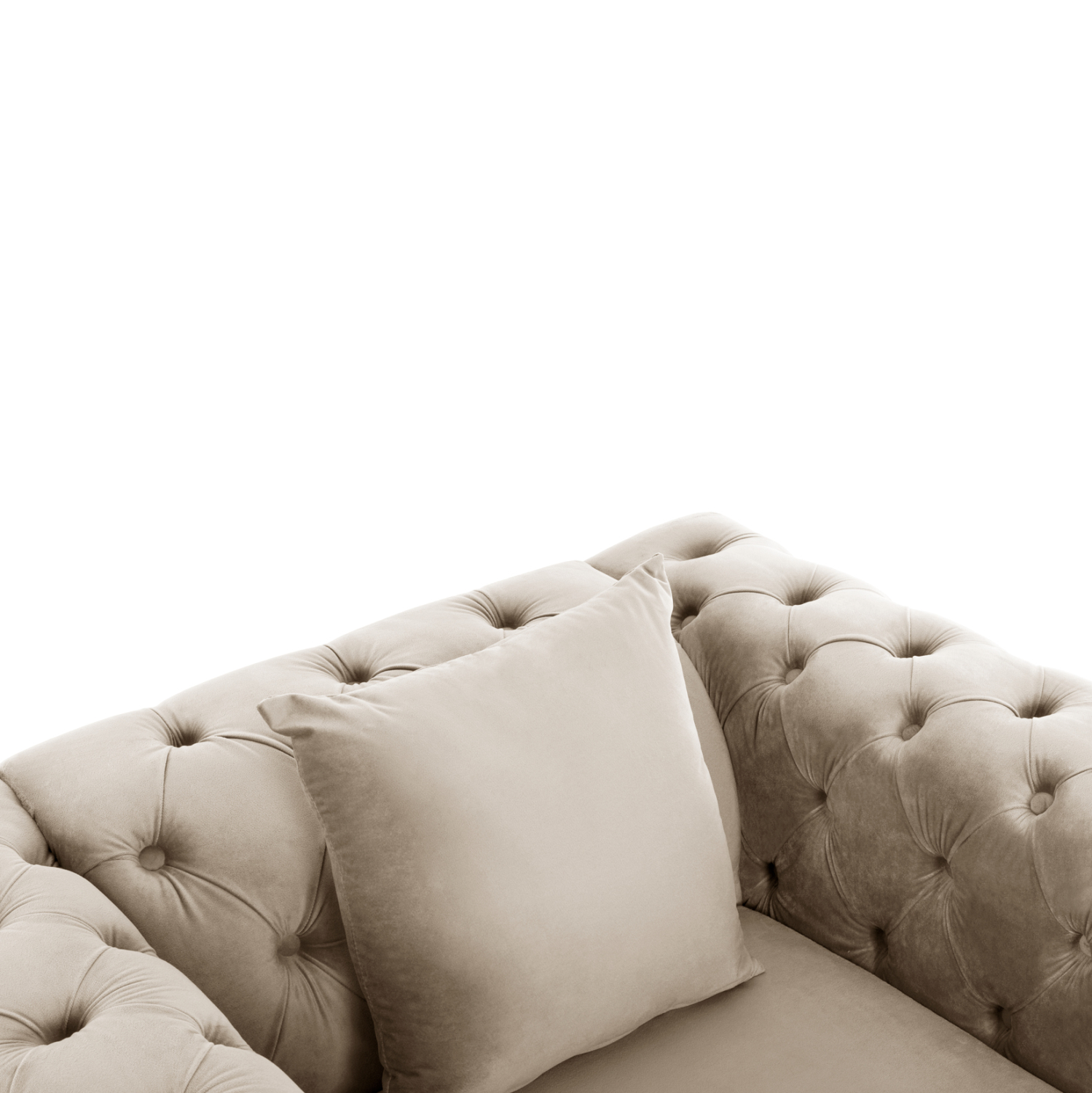 ΠΟΛΥΘΡΟΝΑ τ.CHESTERFIELD MOBAR HM3261.02 ΚΡΕΜ ΒΕΛΟΥΔΟ-ΜΕΤΑΛΛΙΚΑ ΠΟΔΙΑ 99x86,5x77Υεκ. - Image 8