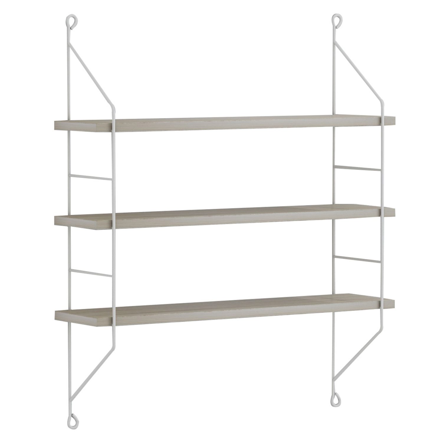 ΡΑΦΙΕΡΑ ΤΟΙΧΟΥ ACHALA ΜΕΛΑΜΙΝΗΣ HM9185.14 SONOMA 60x15x68Y εκ. - Image 3