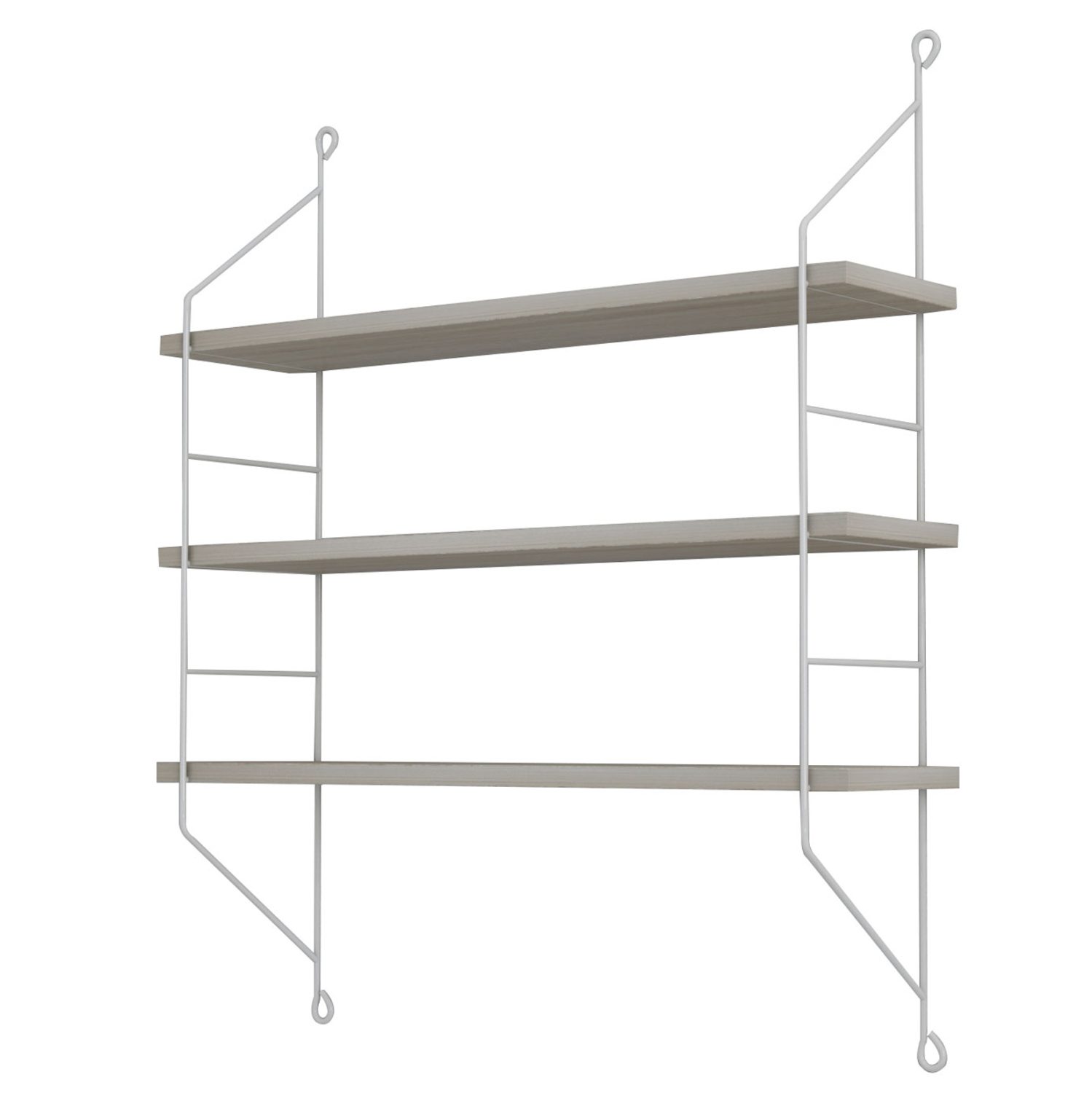 ΡΑΦΙΕΡΑ ΤΟΙΧΟΥ ACHALA ΜΕΛΑΜΙΝΗΣ HM9185.14 SONOMA 60x15x68Y εκ. - Image 4