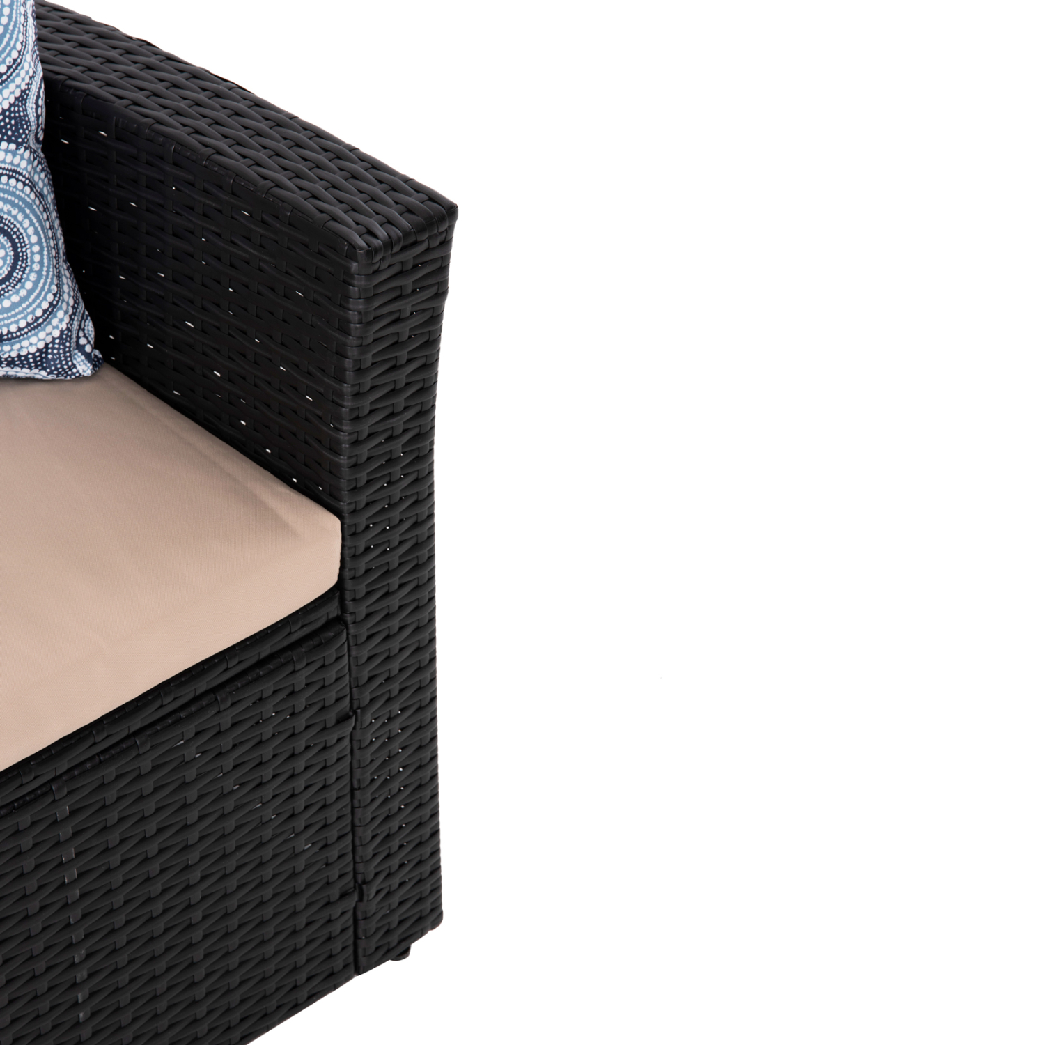 ΣΑΛΟΝΙ ΕΞ.ΧΩΡΟΥ 4ΤΜΧ THORE HM5978 ΣΥΝΘ. RATTAN ΜΑΥΡΟ-ΜΠΕΖ ΜΑΞΙΛΑΡΙΑ - Image 8